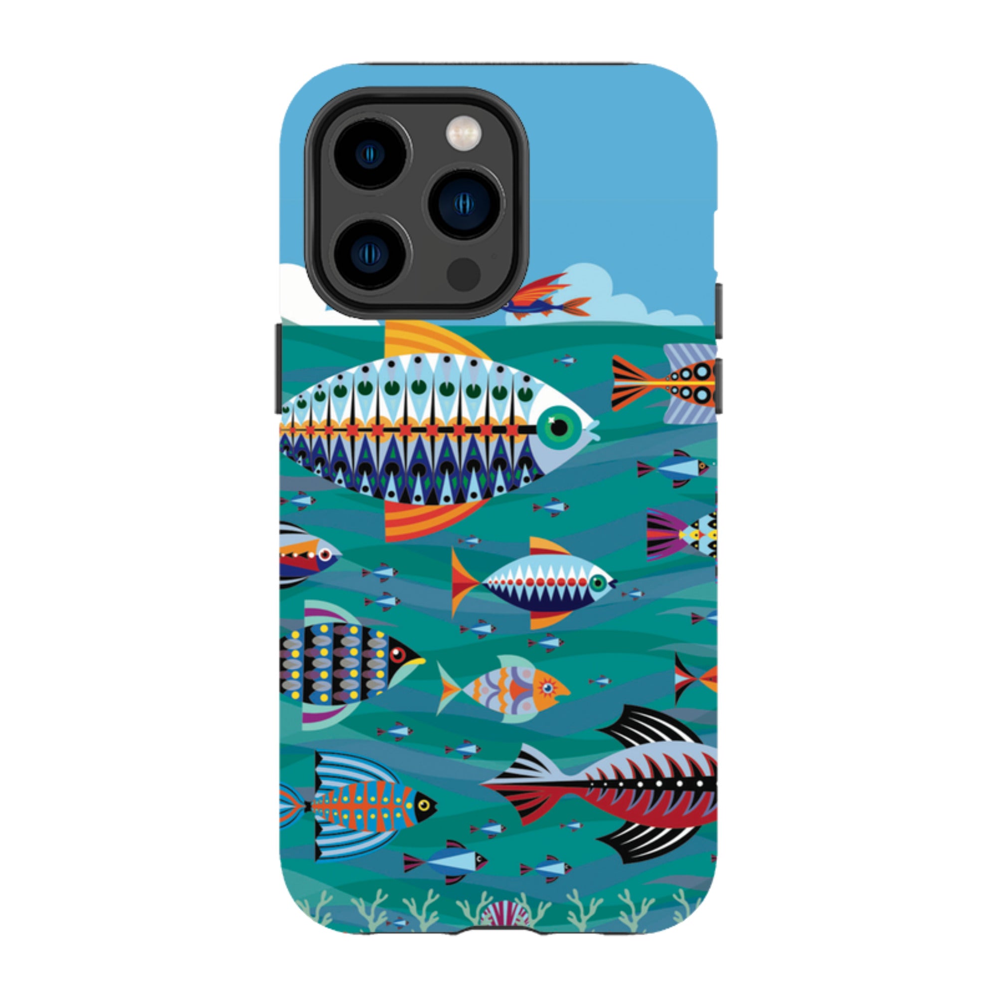 iPhone Tough Case - Fish By Patternistas