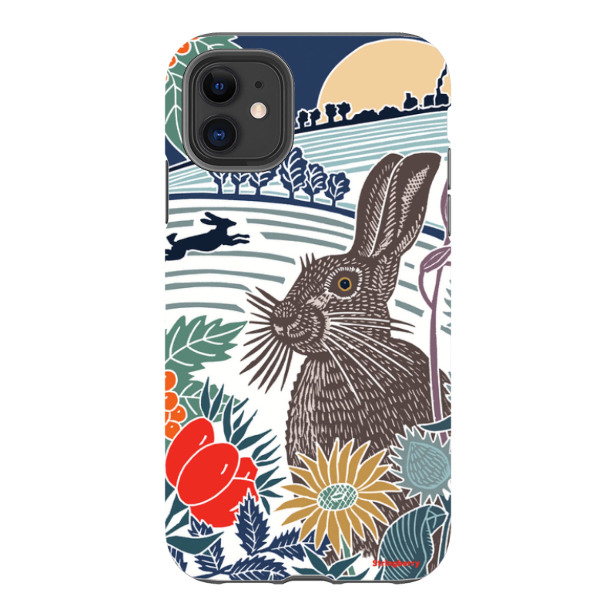 iPhone Tough Case - Winter Hare By Kate Heiss