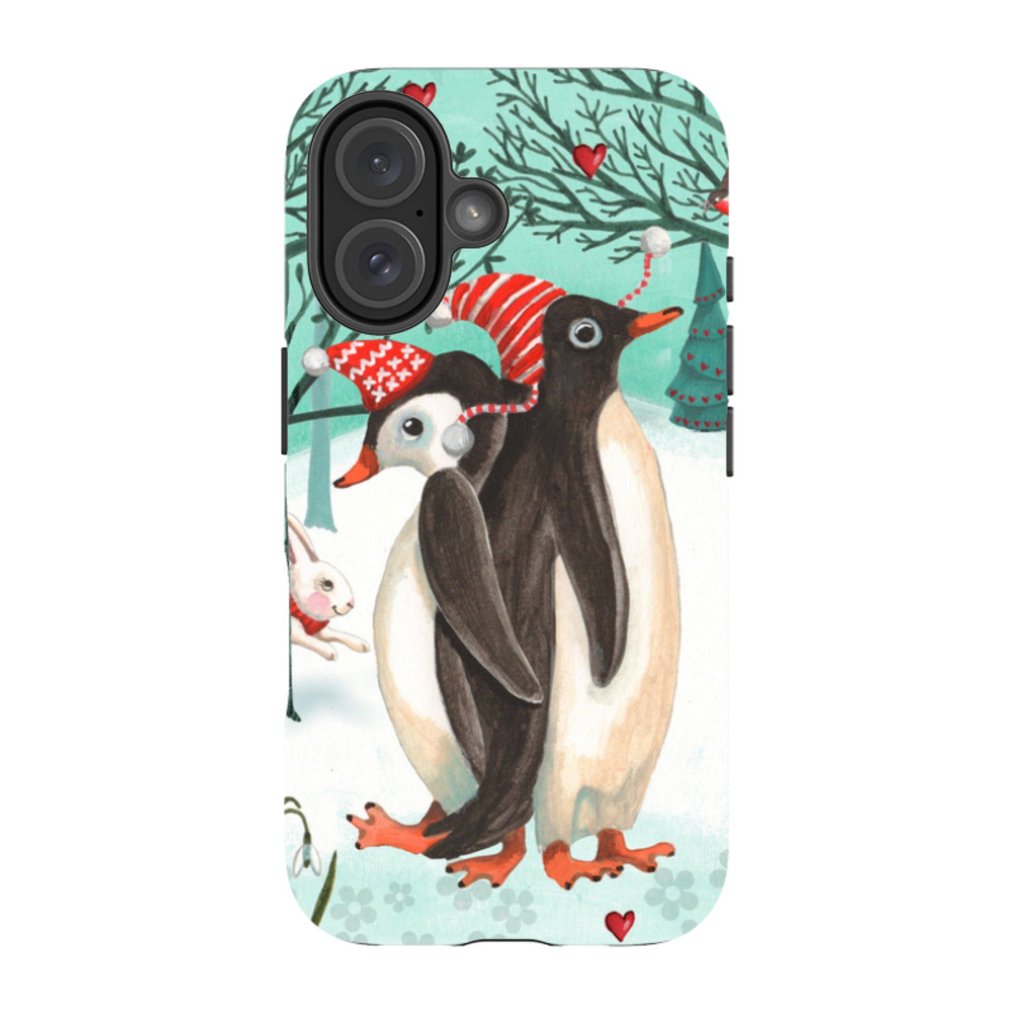 iPhone Tough Case - Winter Together By Caroline Bonne Muller