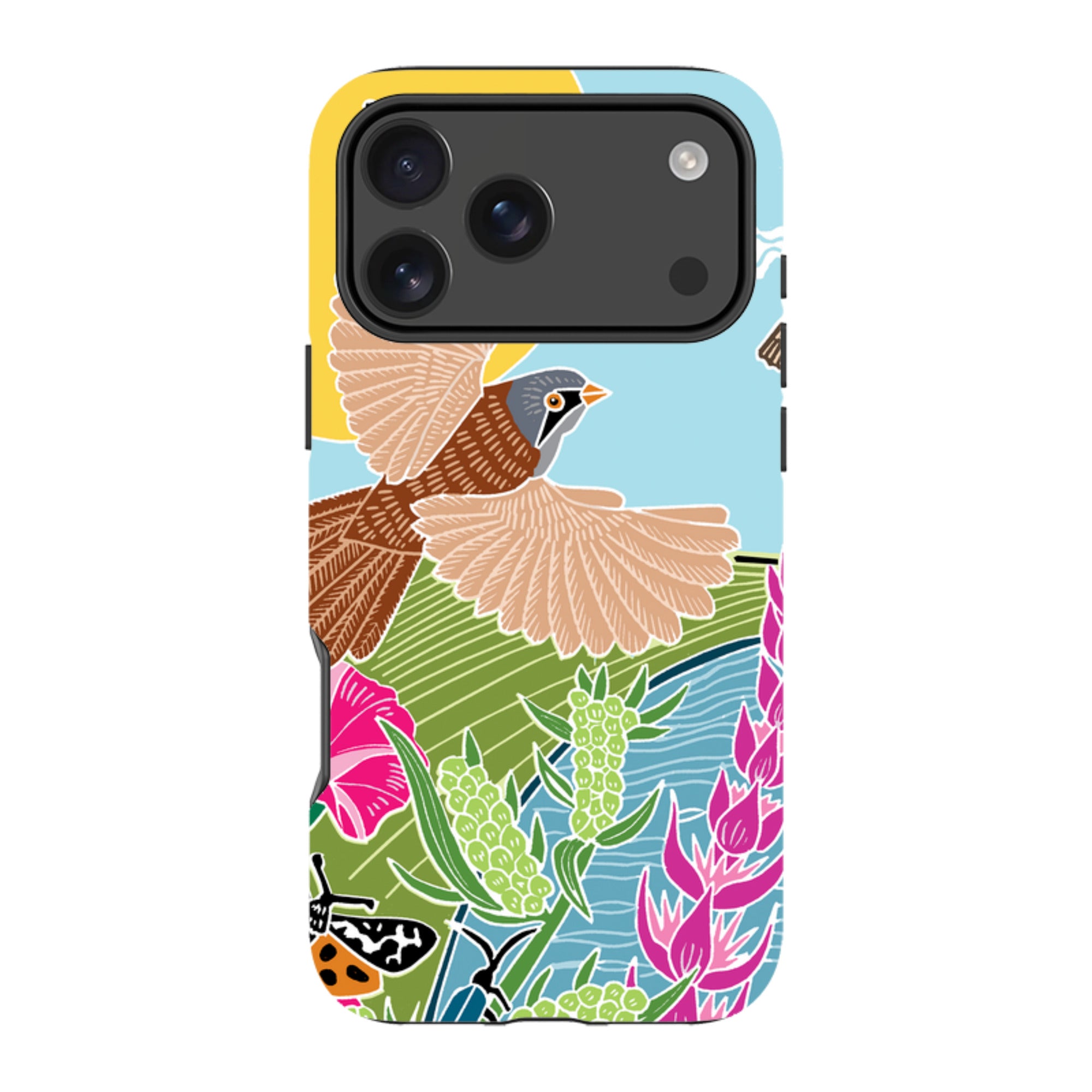 iPhone Tough Case - Bearded Tits By Kate Heiss