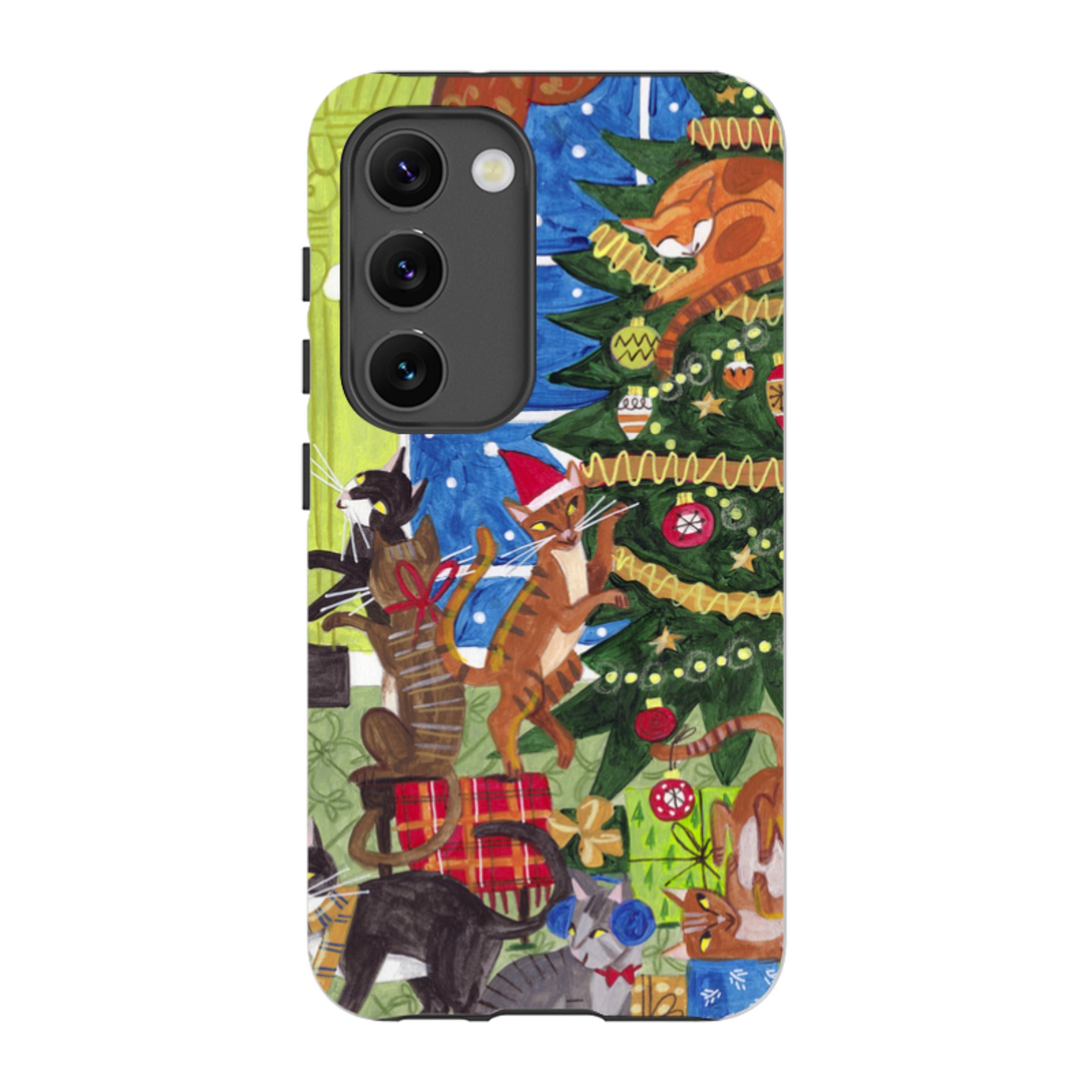 Samsung Tough Case - Christmas cats By Caroline Bonne Muller