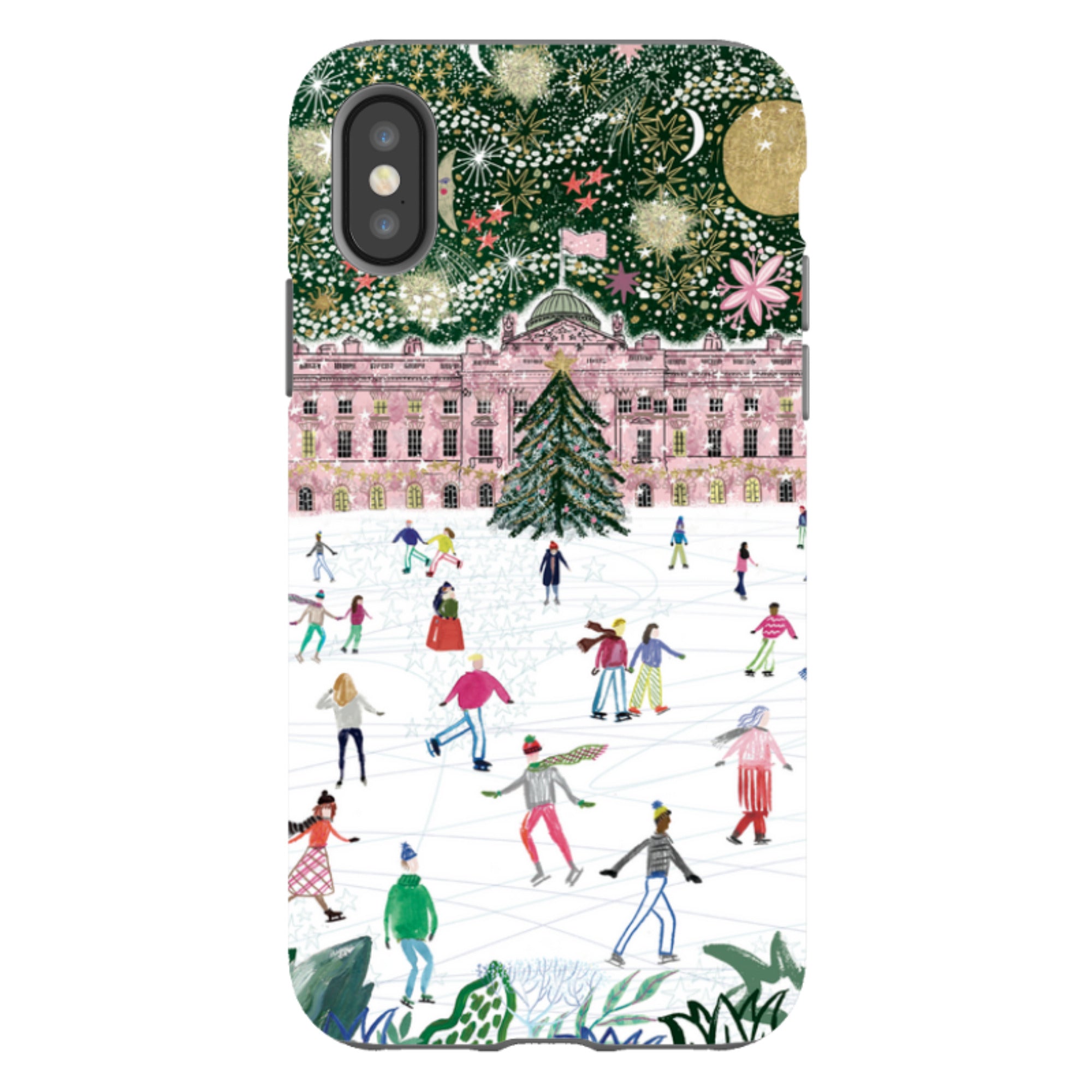 iPhone Tough Case - Skating At Somerset House By Emma Frances Grant