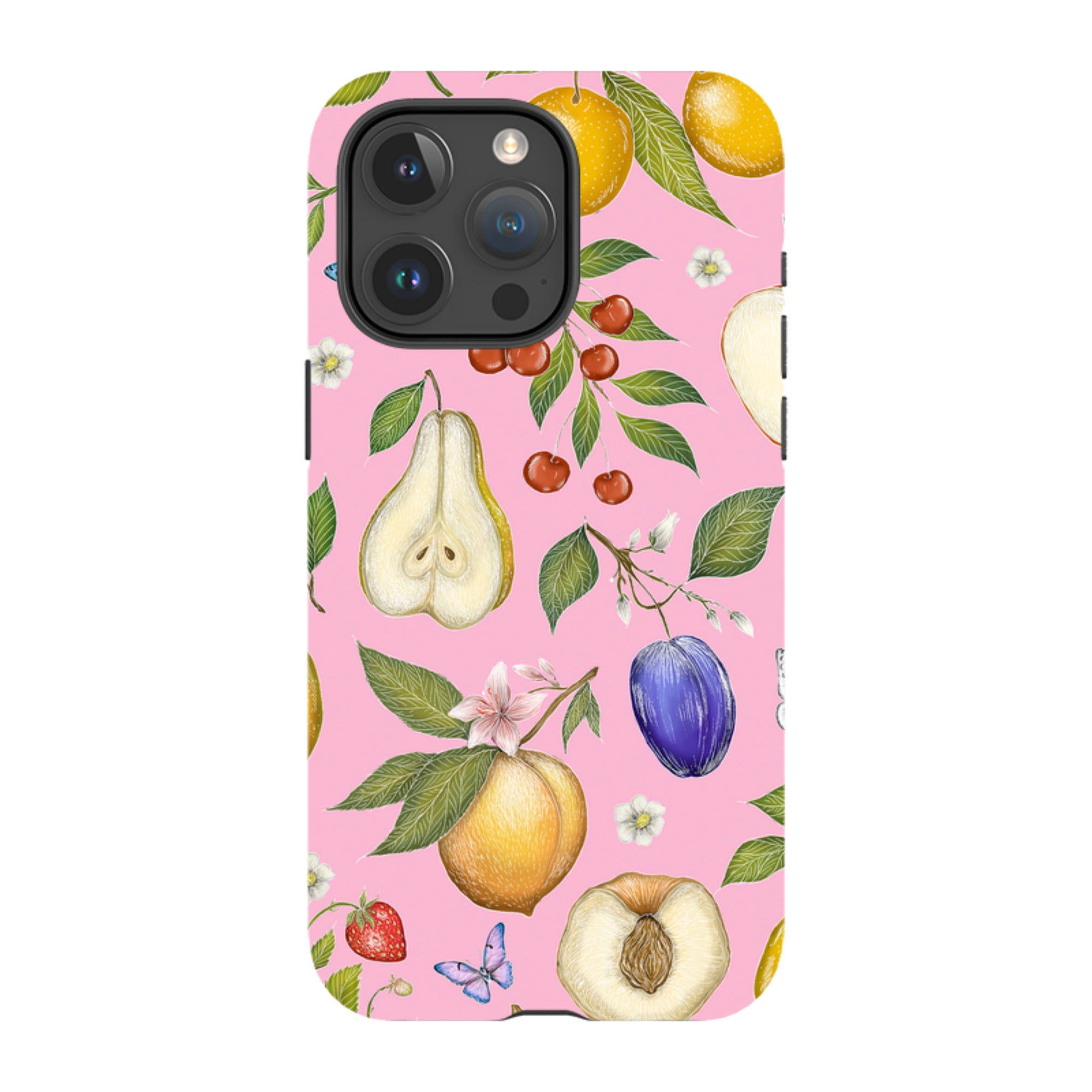 iPhone MagSafe Tough Case -  Pink Fruits By Catherine Rowe