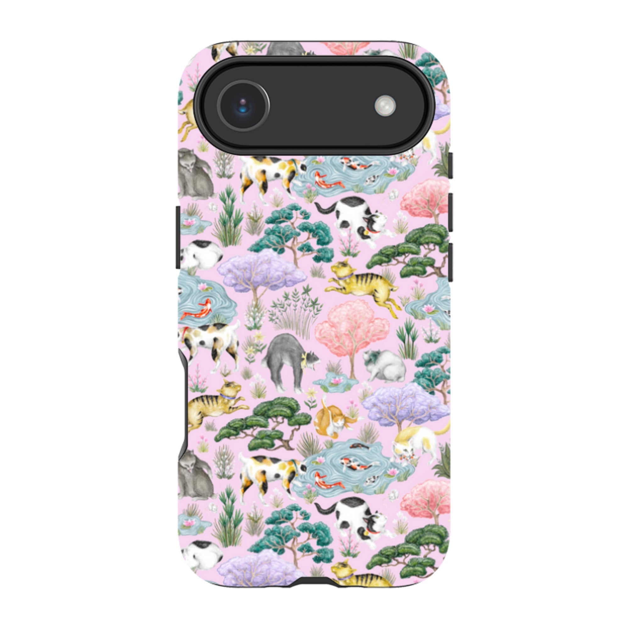 iPhone MagSafe Tough Case - Cat Garden By Catherine Rowe