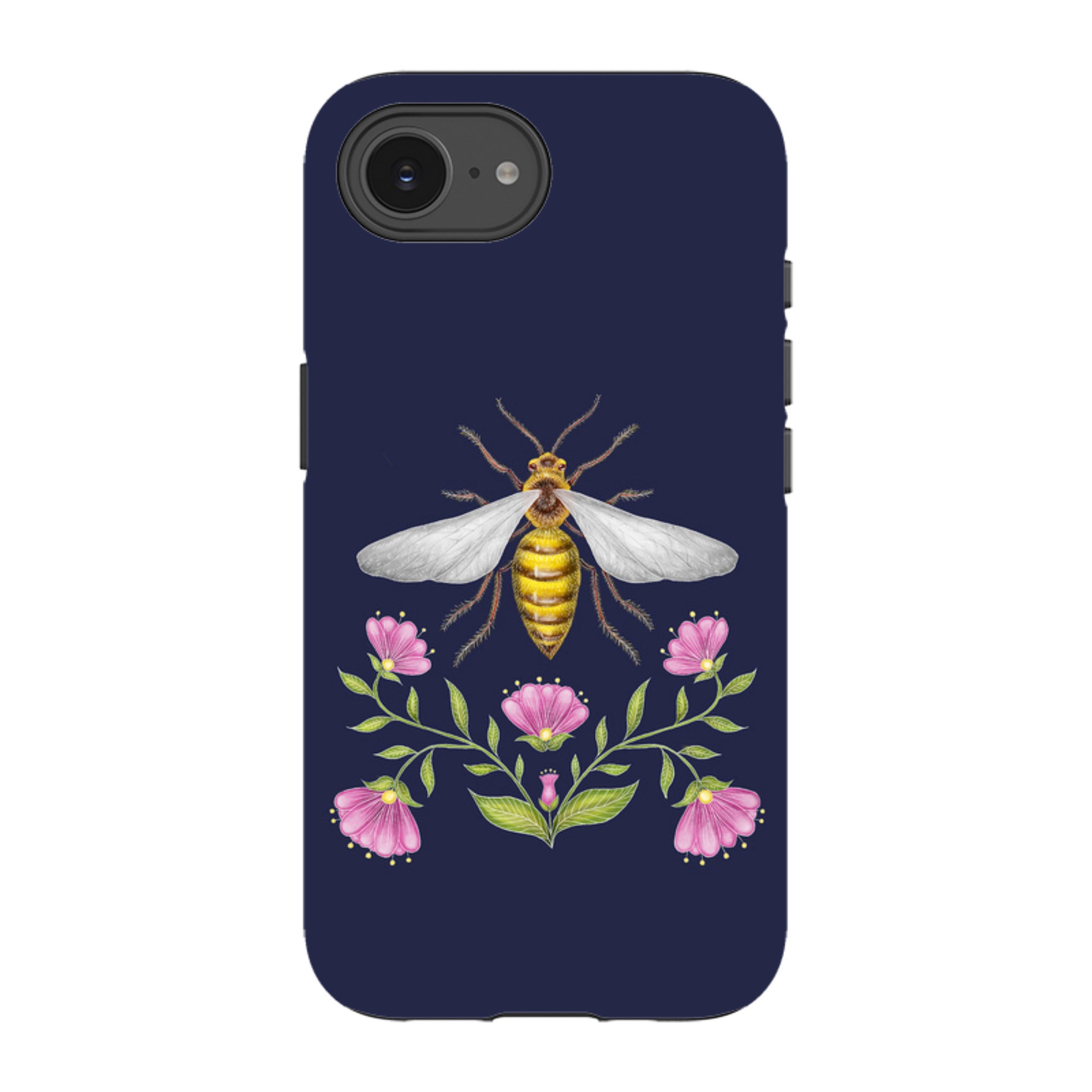 iPhone Tough Case - Wings Of Freedom Navy By Catherine Rowe
