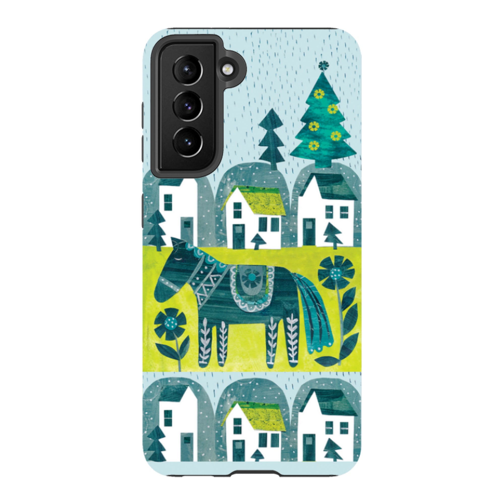 Samsung Tough Case - Winter Dala Horse By Tracey English