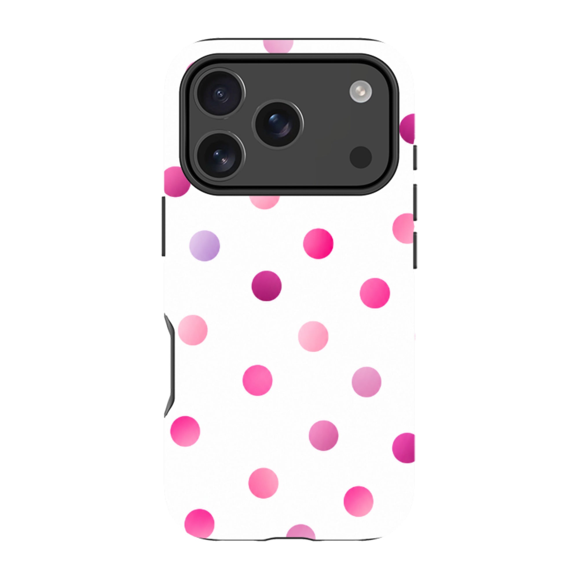 iPhone MagSafe Tough Case - Pink Polka Dot