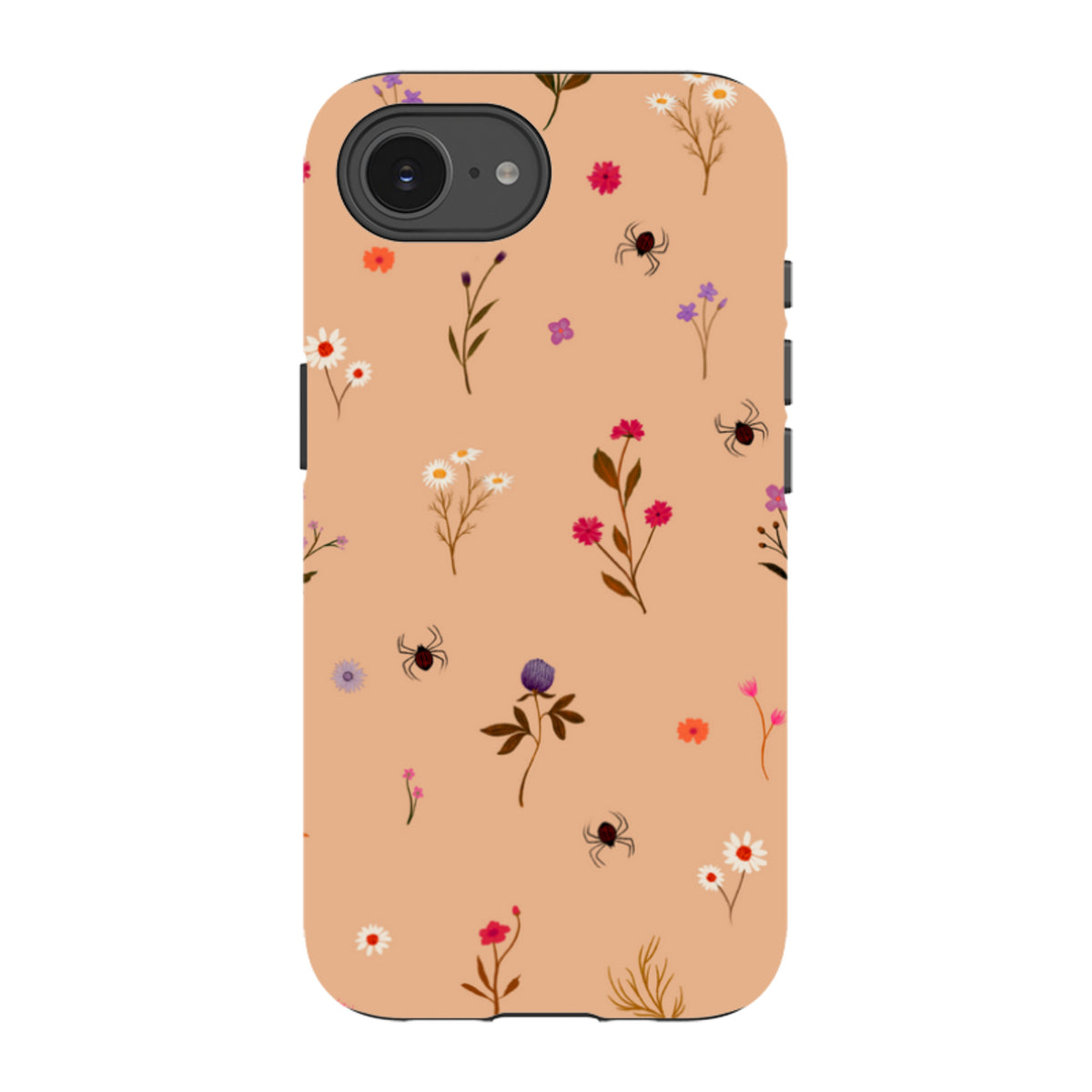 iPhone Tough Case - Florals and Spiders - Cider Clay By Katherine Quinn