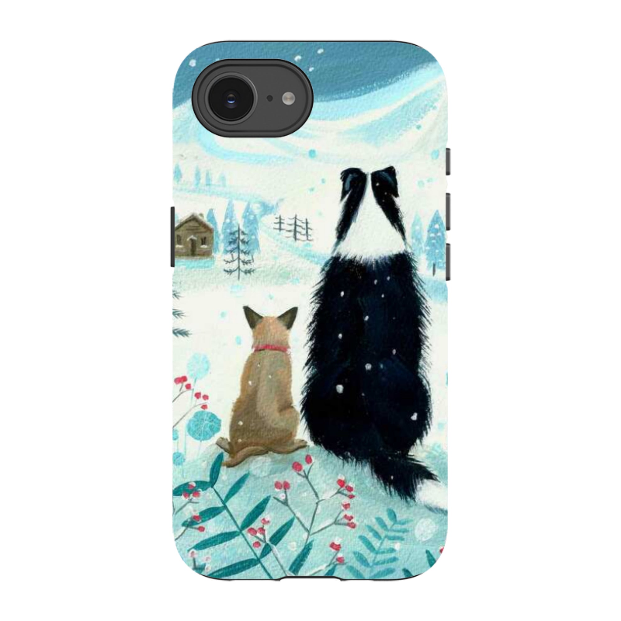 iPhone Tough Case - Dogs Xmas By Mary Stubberfield