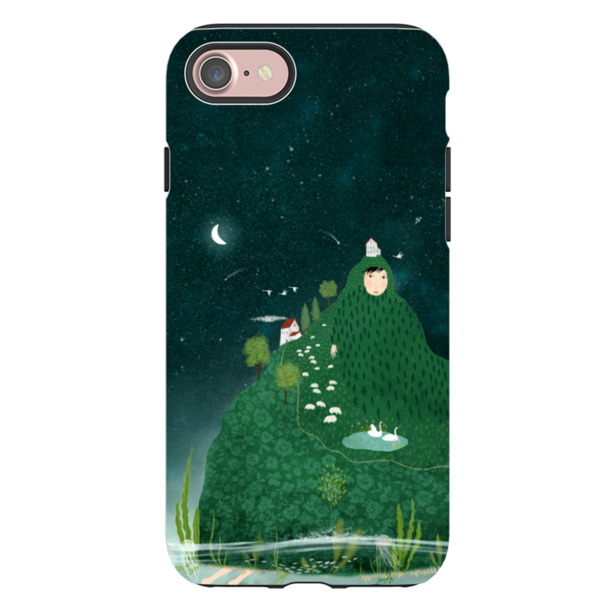 iPhone Tough Case - Hill lady By Katherine Quinn
