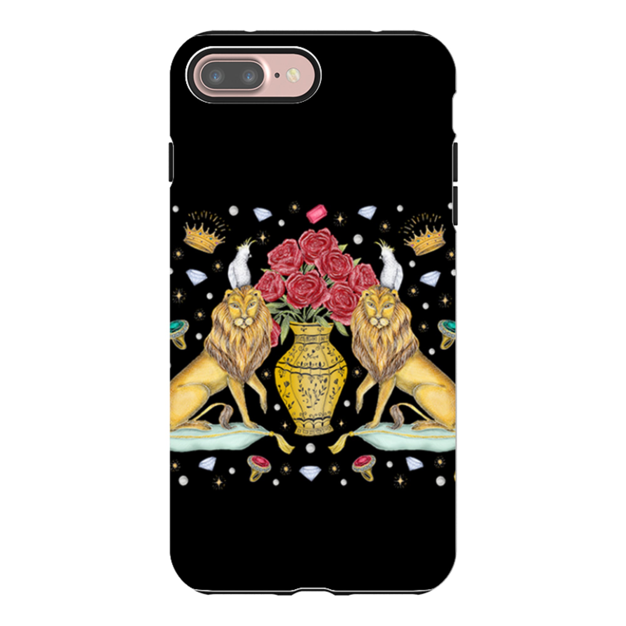 iPhone Tough Case - Lion And Vase By Catherine Rowe