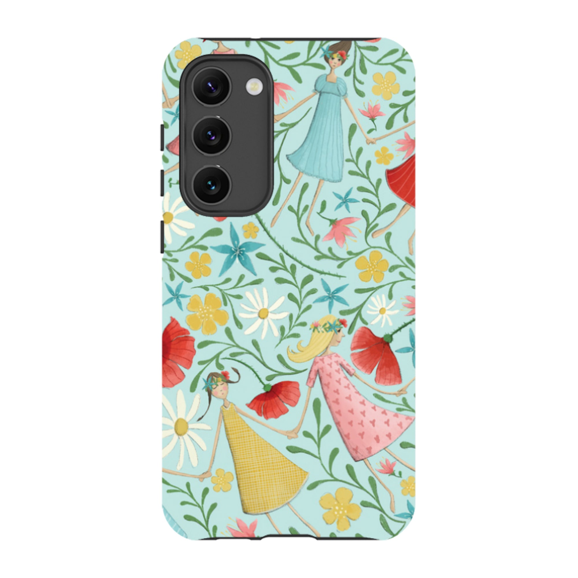 Samsung Tough Case - Midsummer Dance Blue By Maja Lindberg