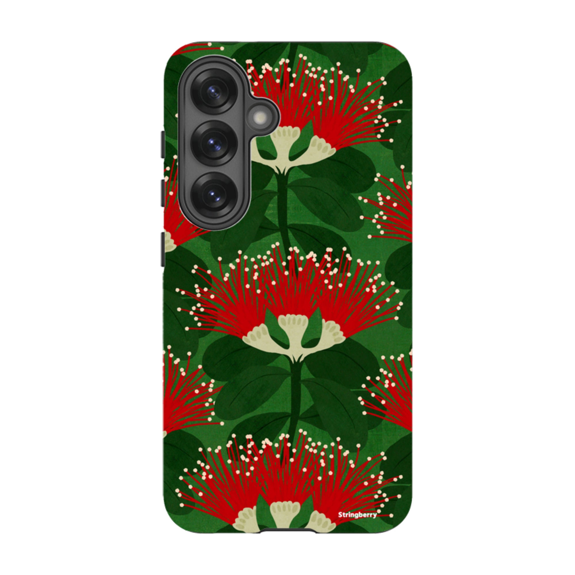 Samsung Tough Case - Pohutukawa Green And Red By Katherine Quinn