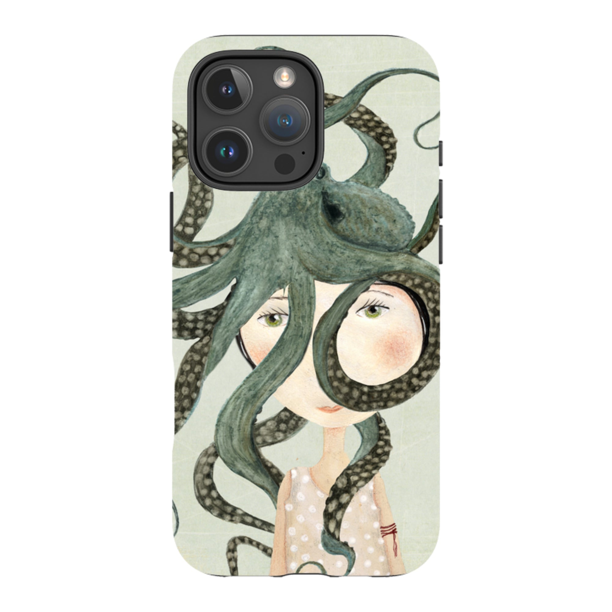 iPhone MagSafe Tough Case - Octopus Girl By Katherine Quinn