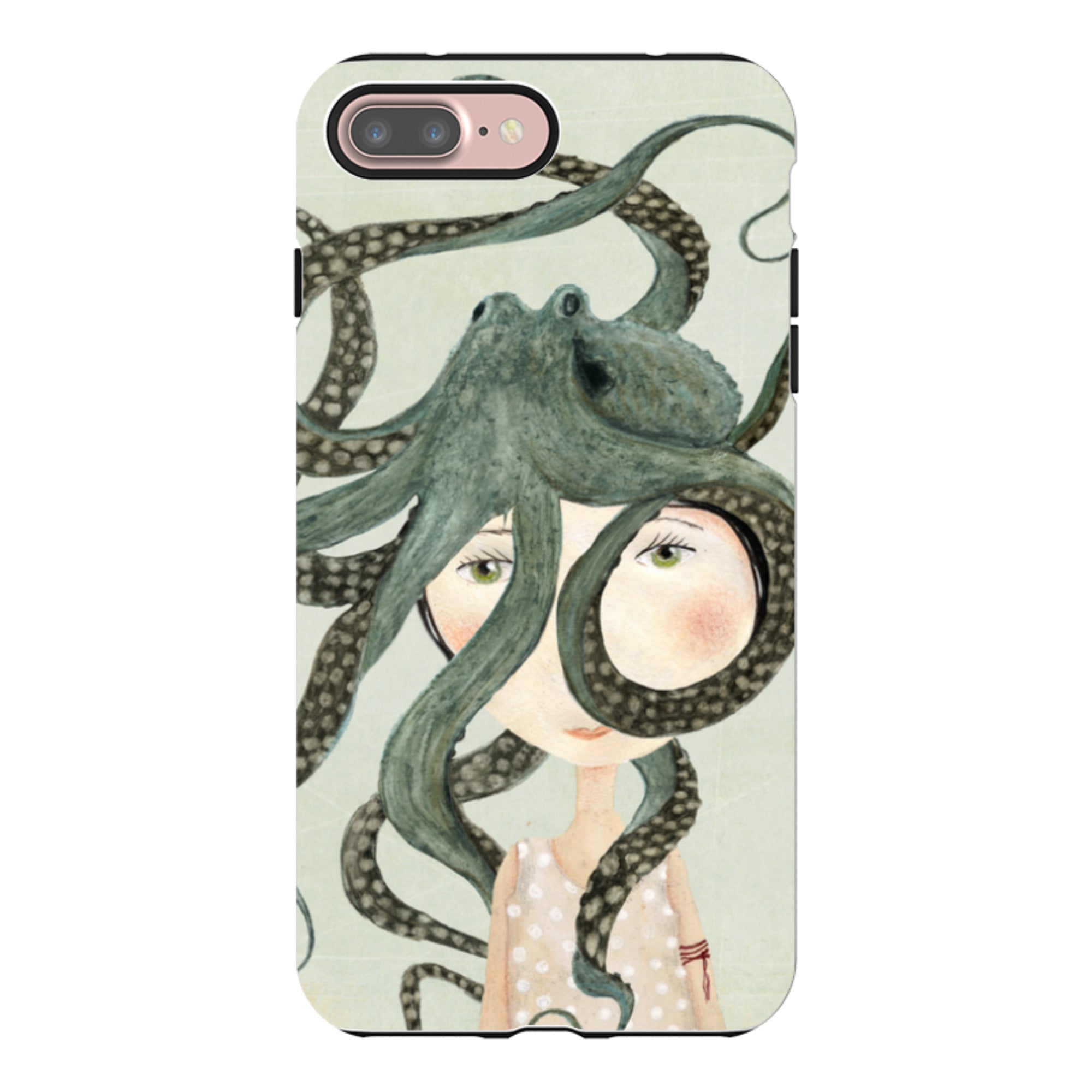 iPhone Tough Case - Octopus Girl By Katherine Quinn