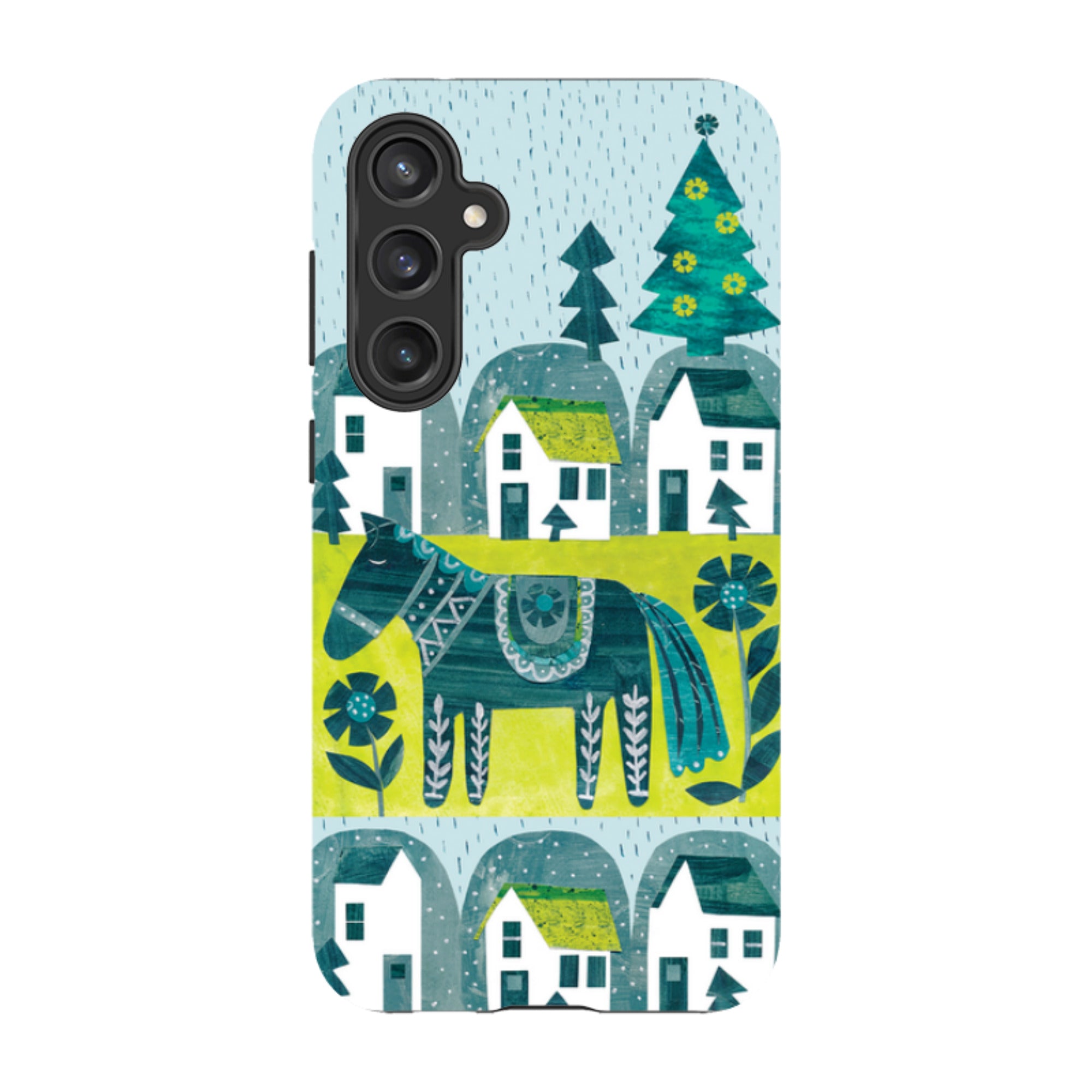 Samsung Tough Case - Winter Dala Horse By Tracey English