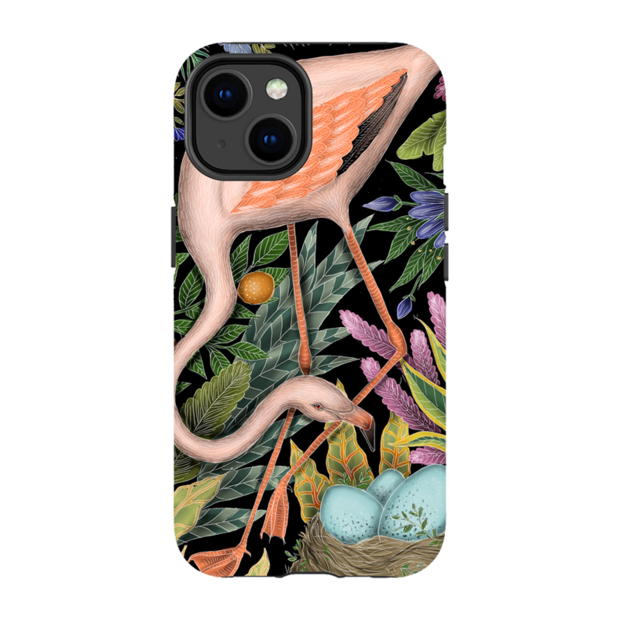 iPhone MagSafe Tough Case - Flamingo By Catherine Rowe