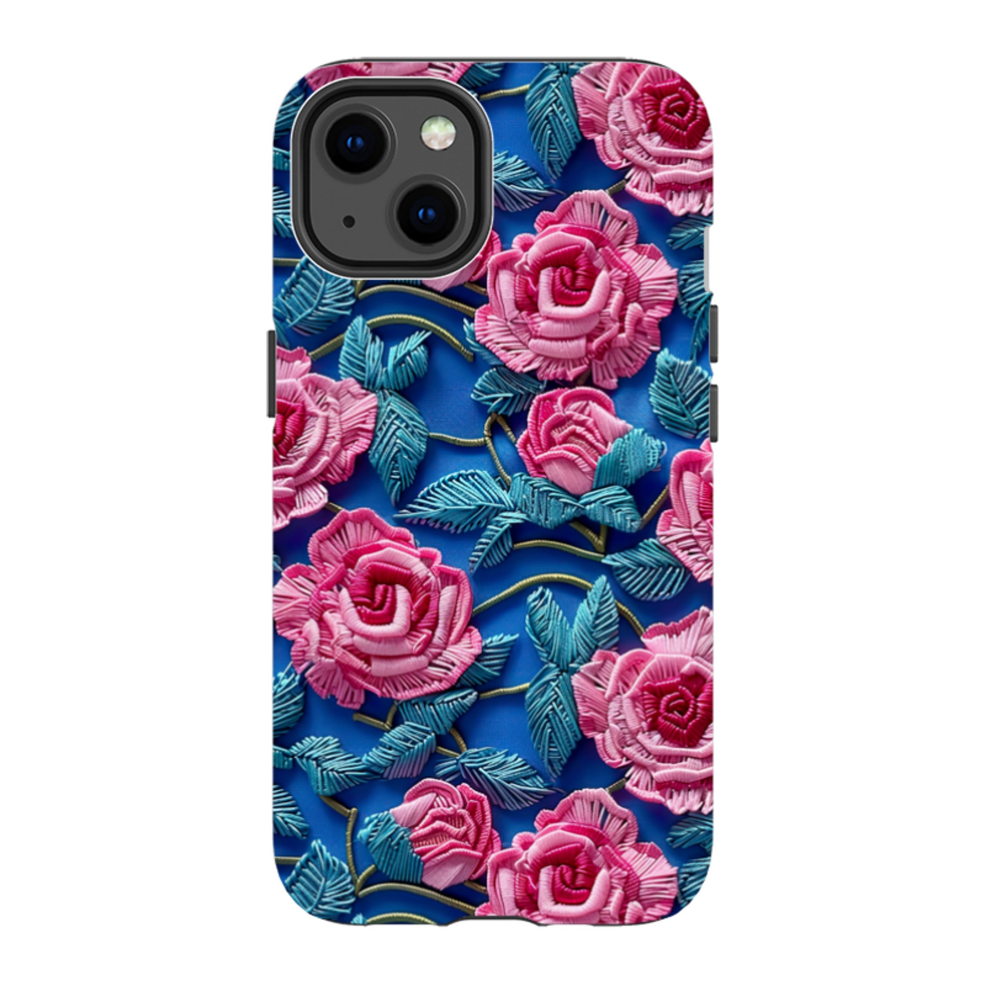 iPhone MagSafe Tough Case - Blue Summer Roses