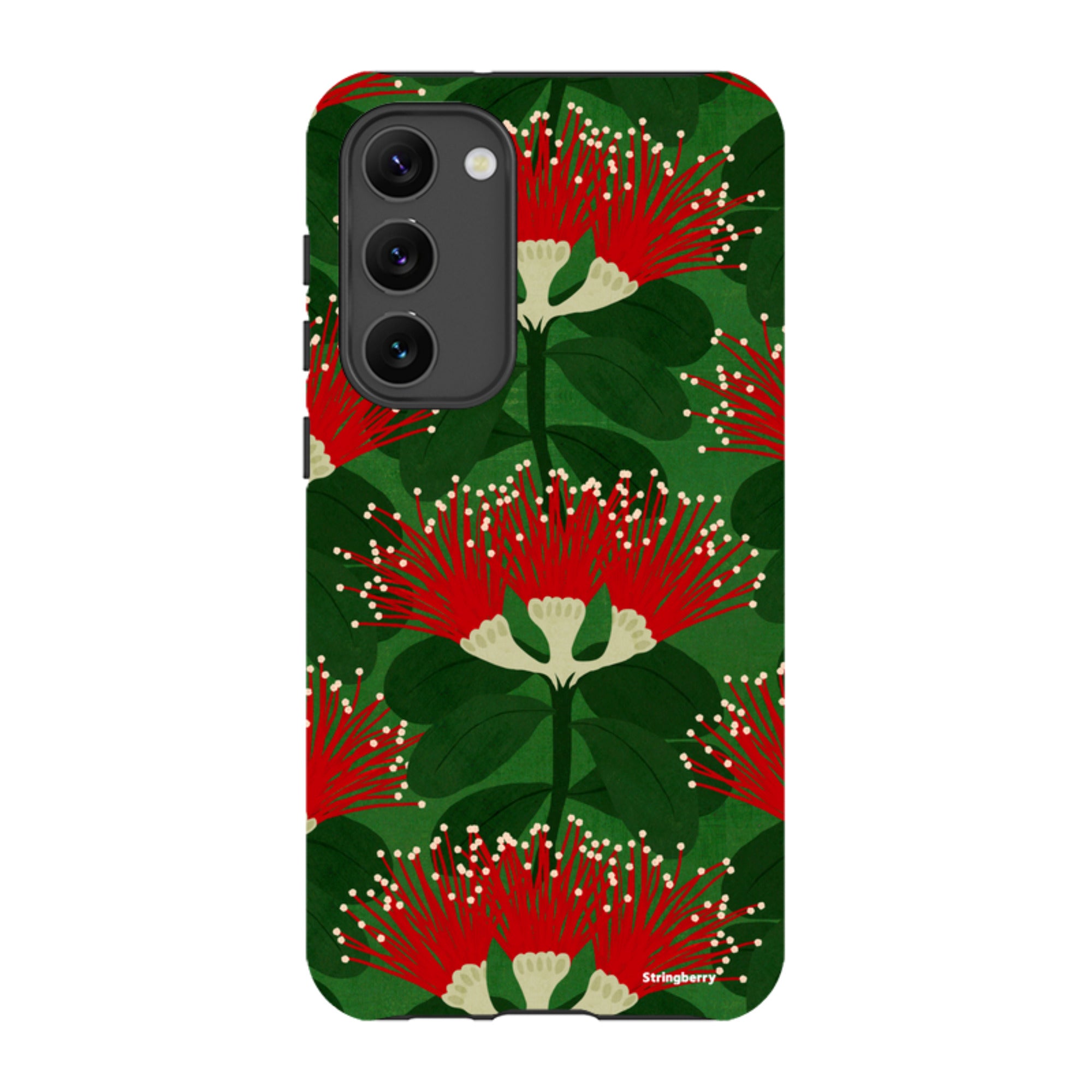 Samsung Tough Case - Pohutukawa Green And Red By Katherine Quinn