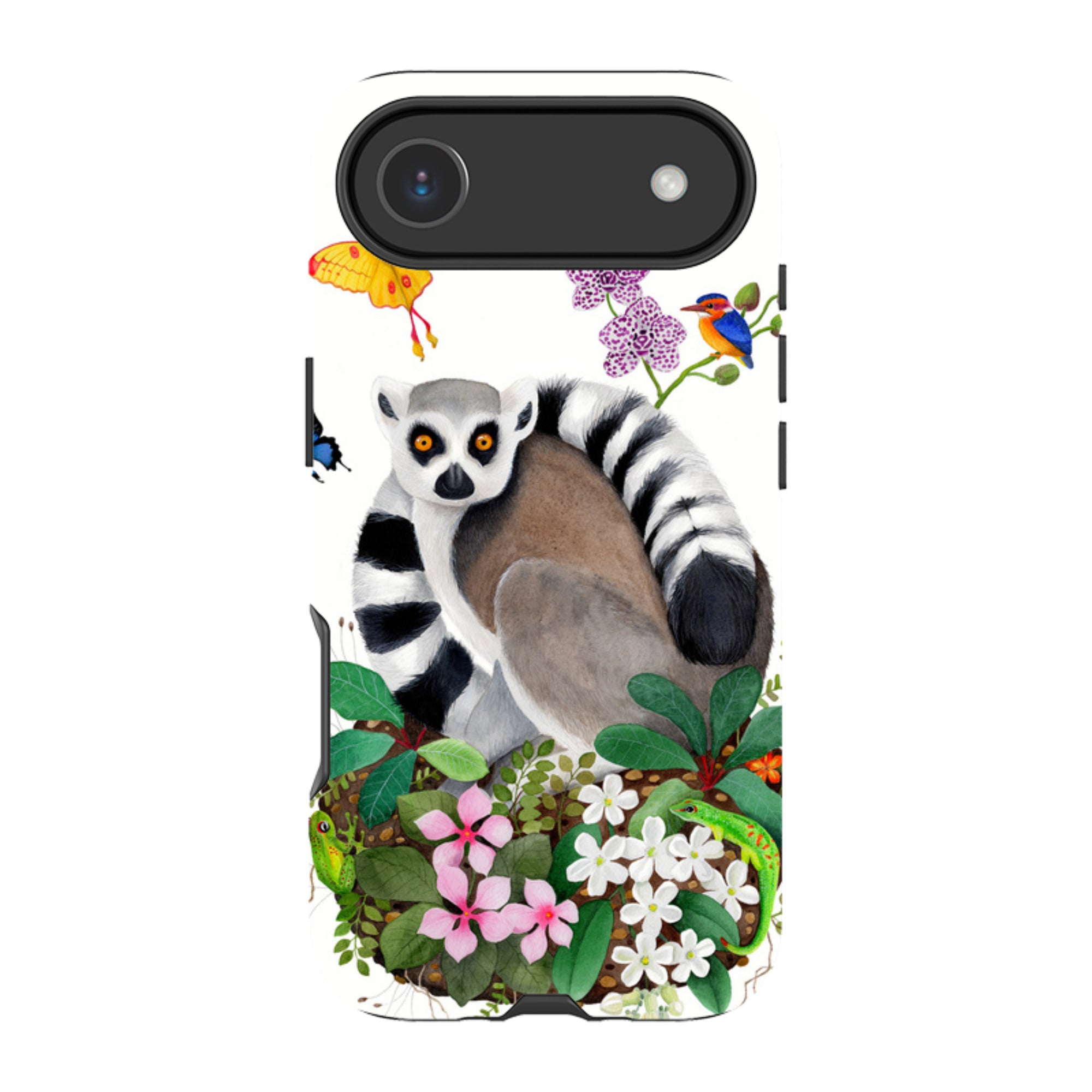 iPhone Tough Case - Madagascar Lemur By Bex Parkin
