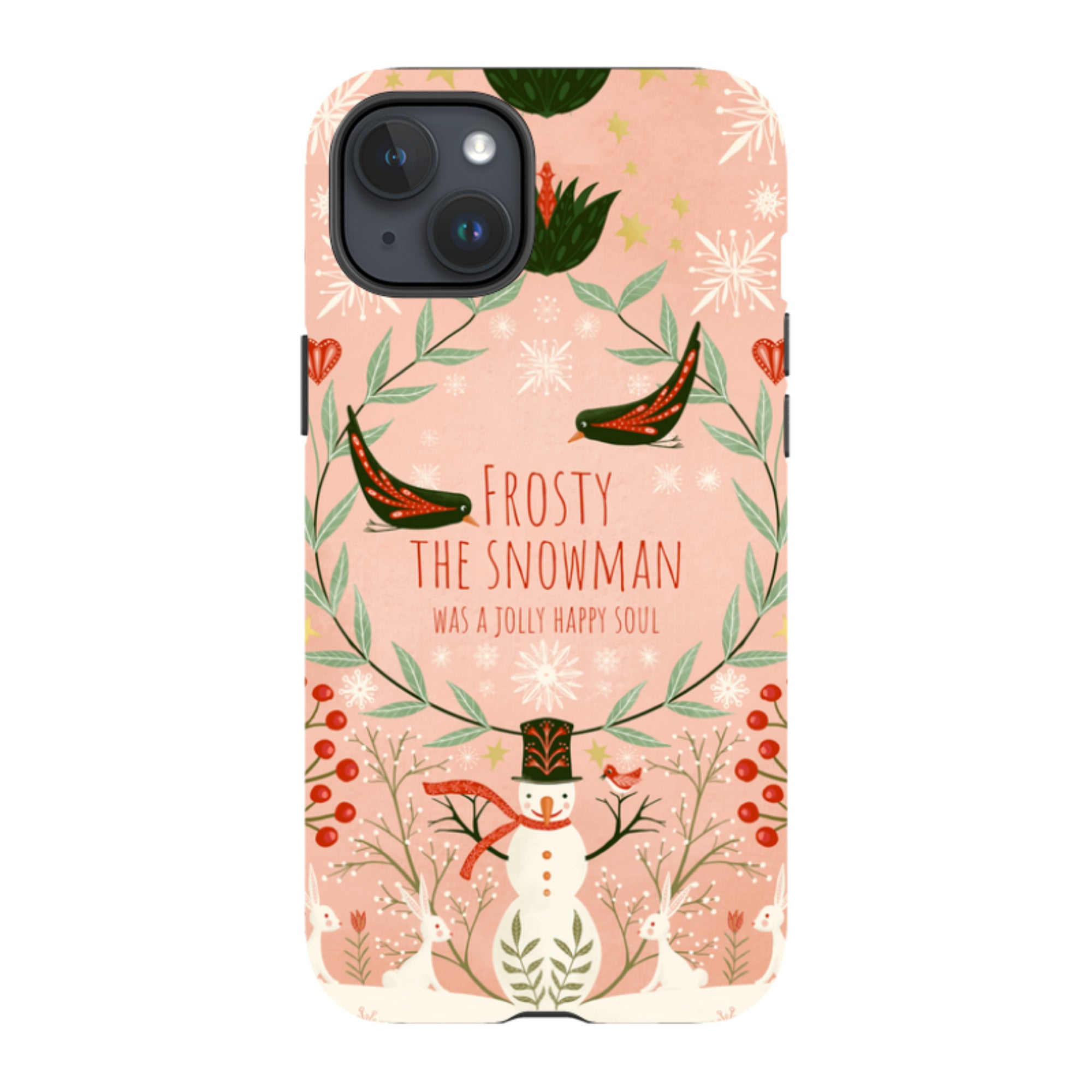 iPhone Tough Case -Frosty The Snow Man By Maja Lindberg