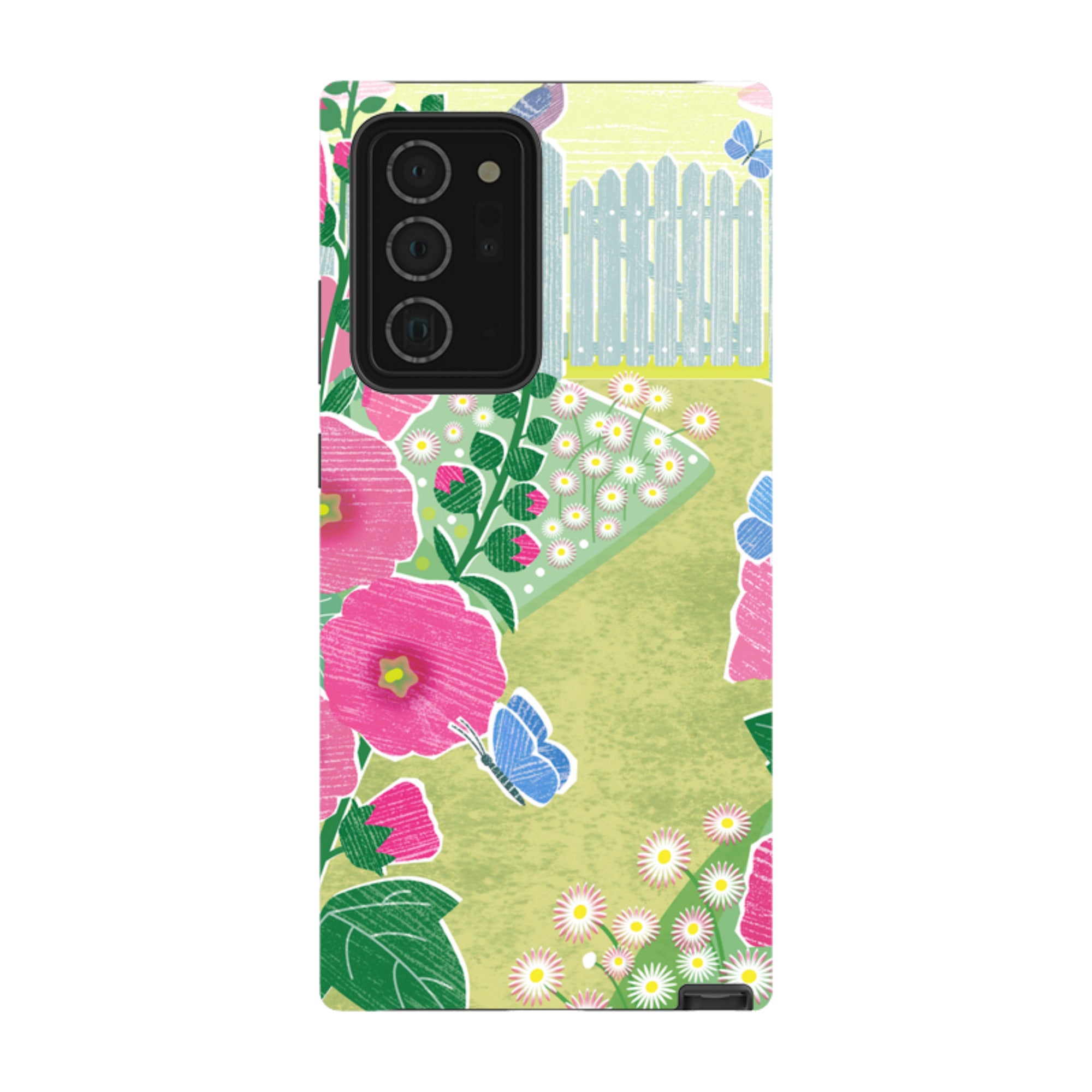 Samsung Tough Case - Hollyhocks By Liane Payne