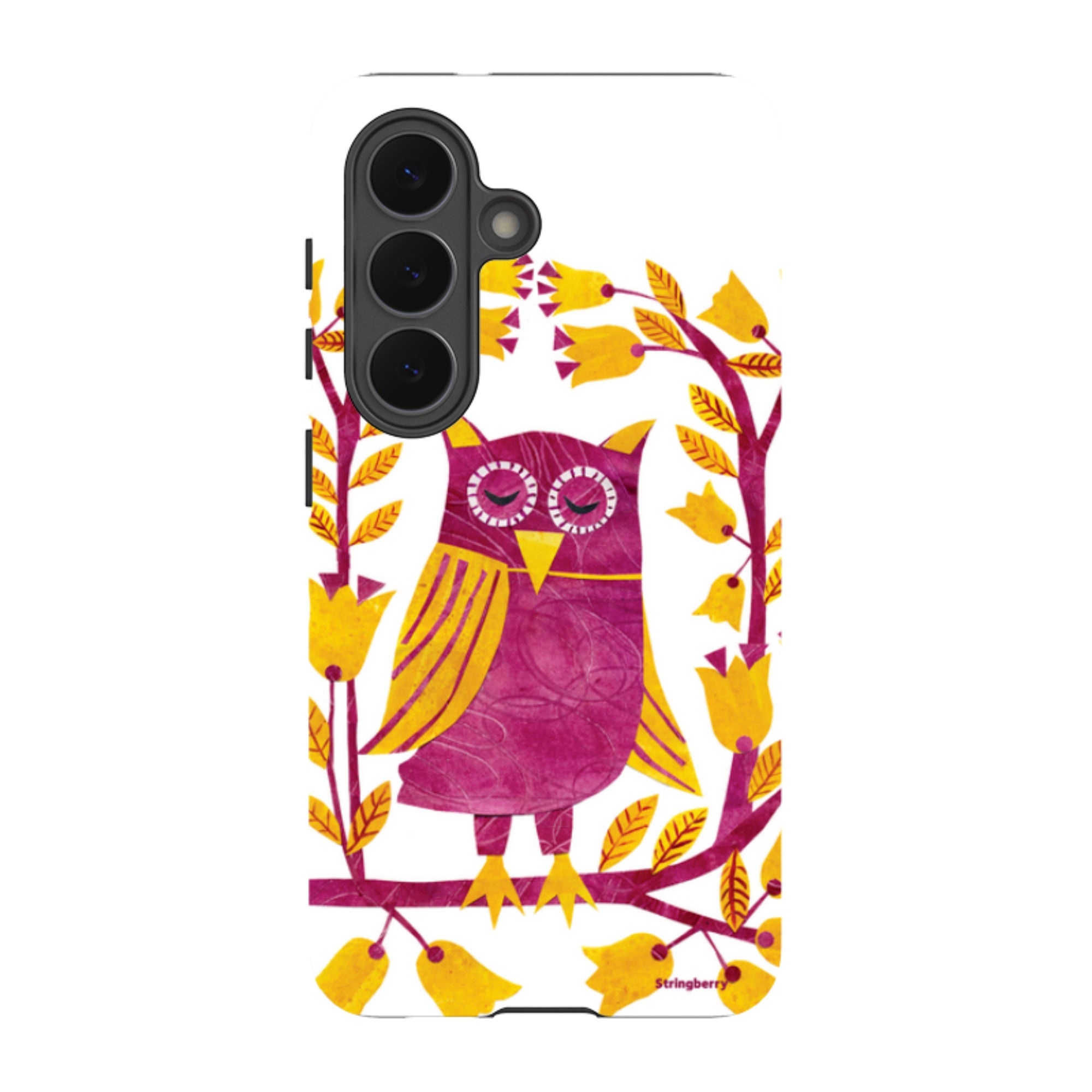 Samsung Tough Case - Folk Owl By Tracey English