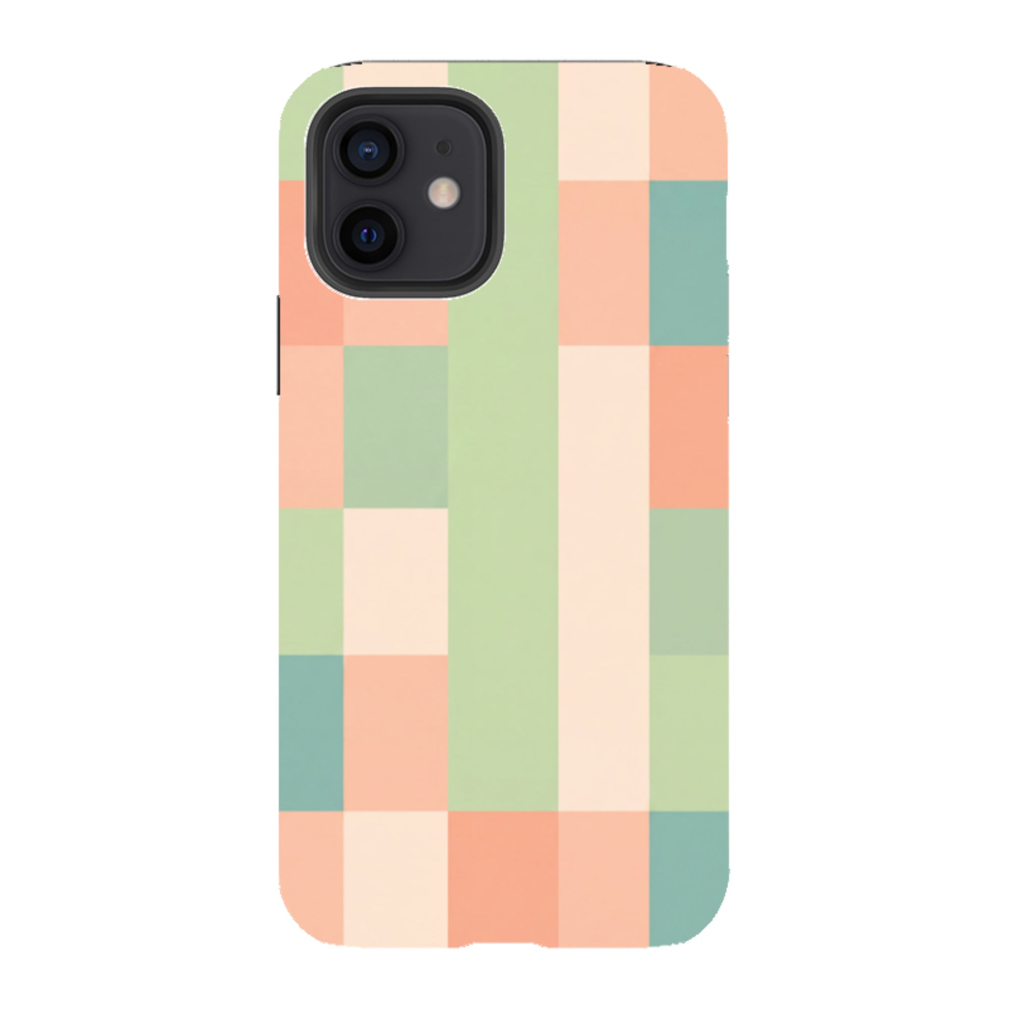 iPhone Tough Case - Pastel Gingham
