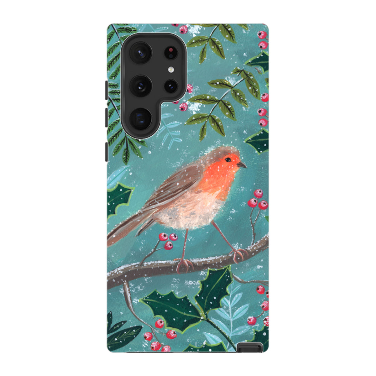 Samsung Tough Case - Christmas Robin By Mary Stubberfield