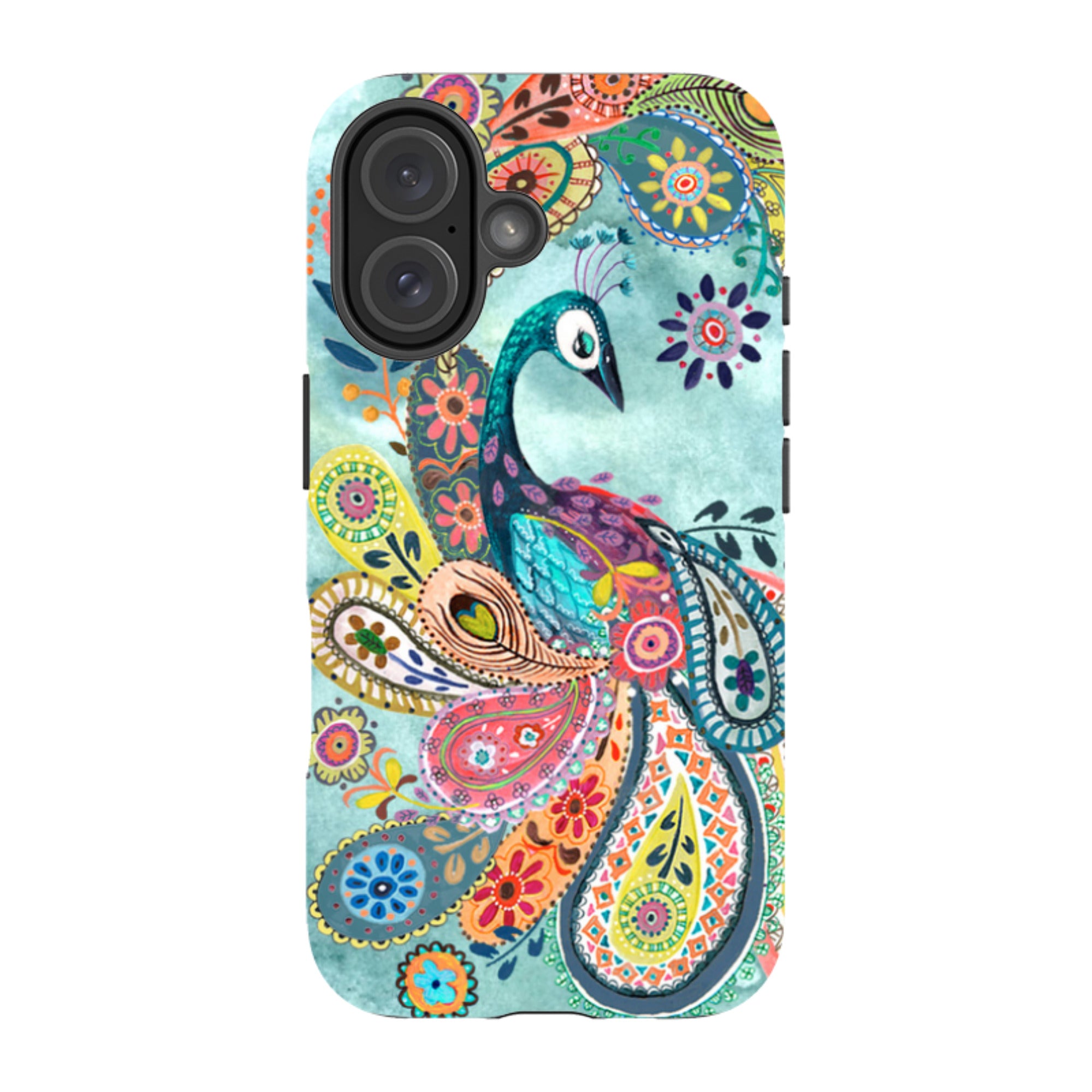 iPhone Tough Case - Peacock Dreams By Caroline Bonne Muller
