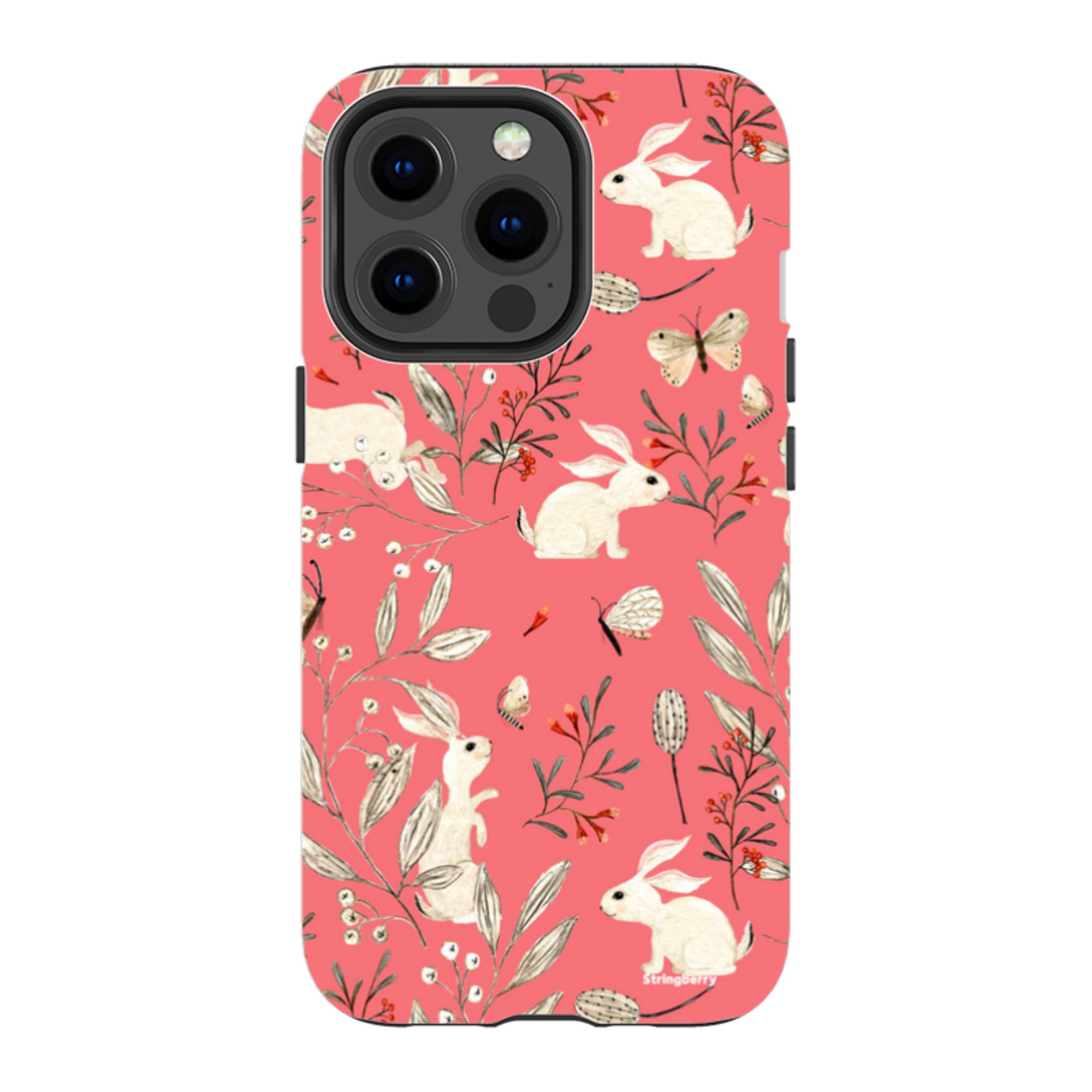 iPhone Tough Case - Bunnies Raspberries By Katherine Quinn