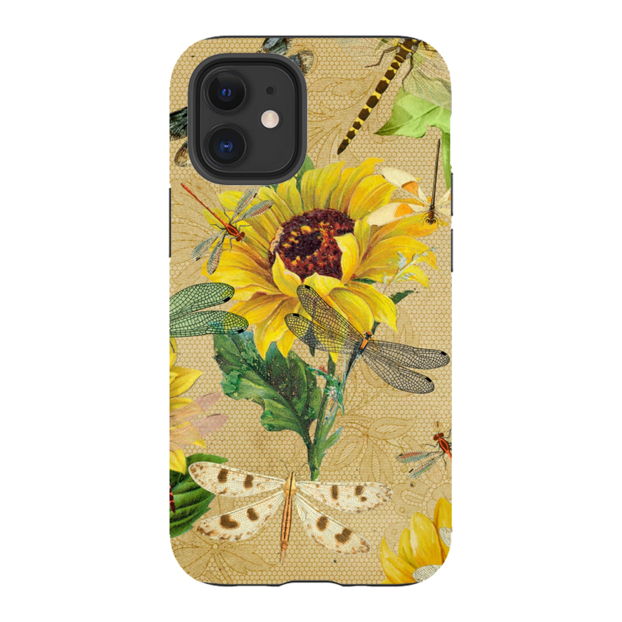 iPhone Tough Case - Dragonflies And Sunflowers