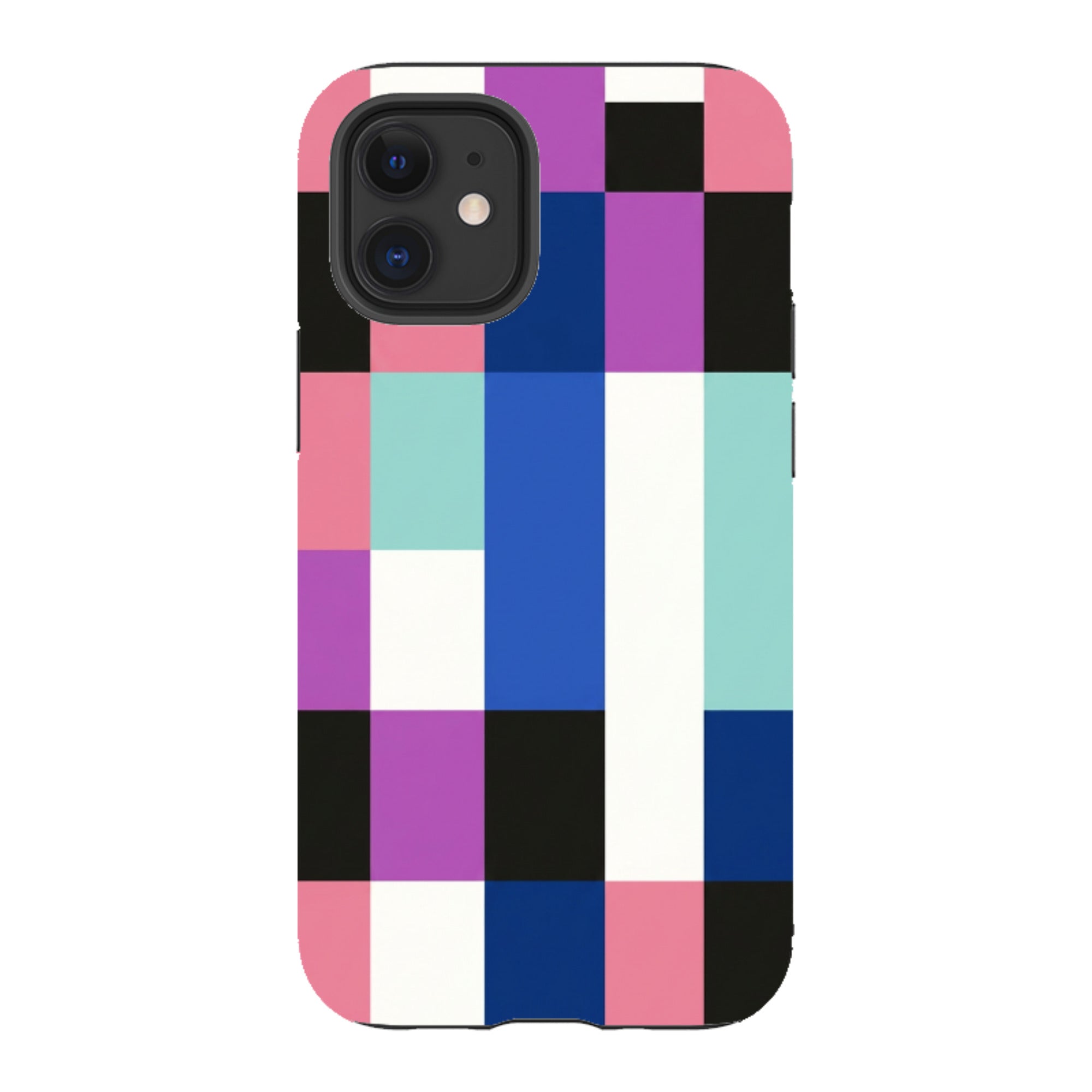 iPhone Tough Case - Pastel Cyberpunk Checkerboard