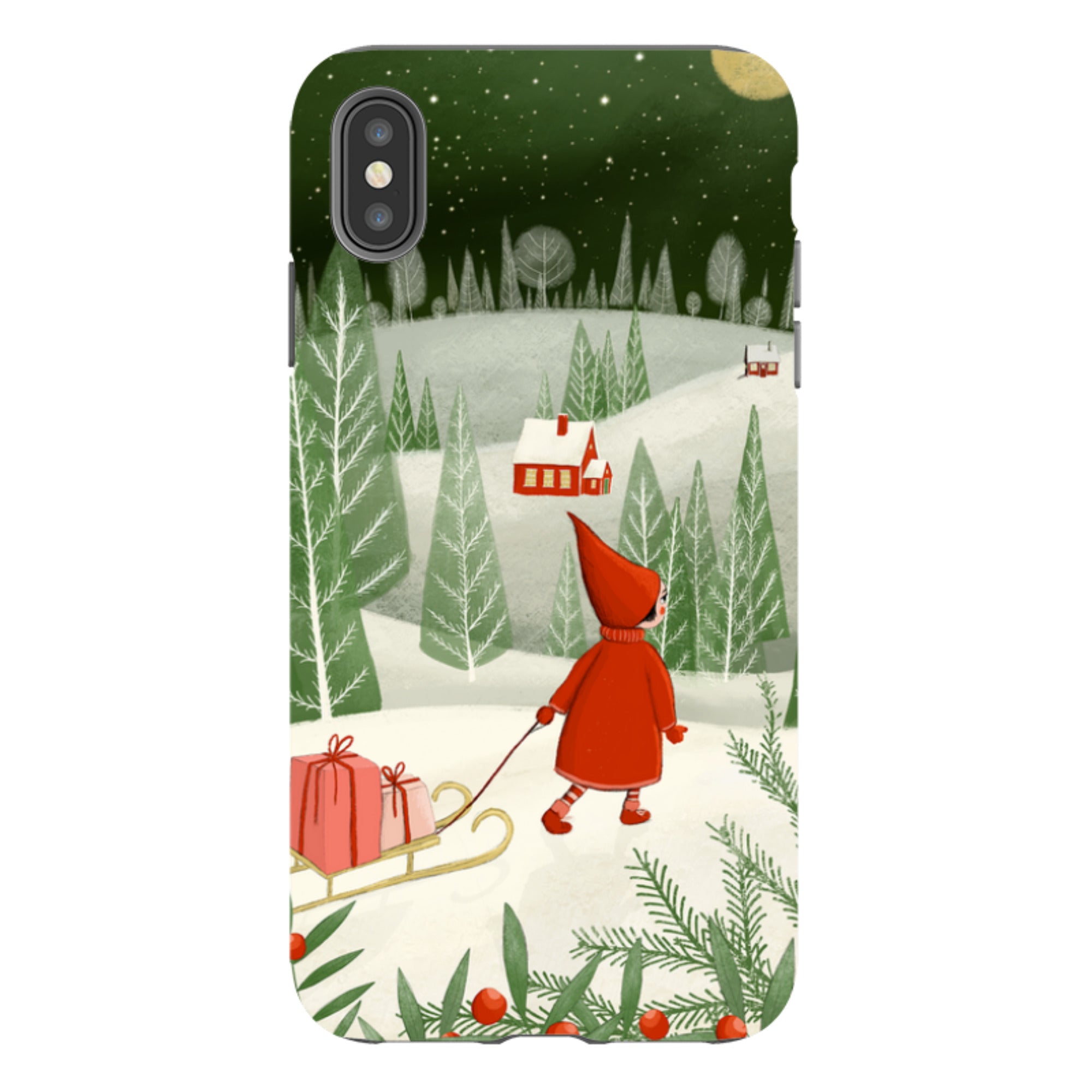 iPhone Tough Case - Christmas Night By Maja Lindberg