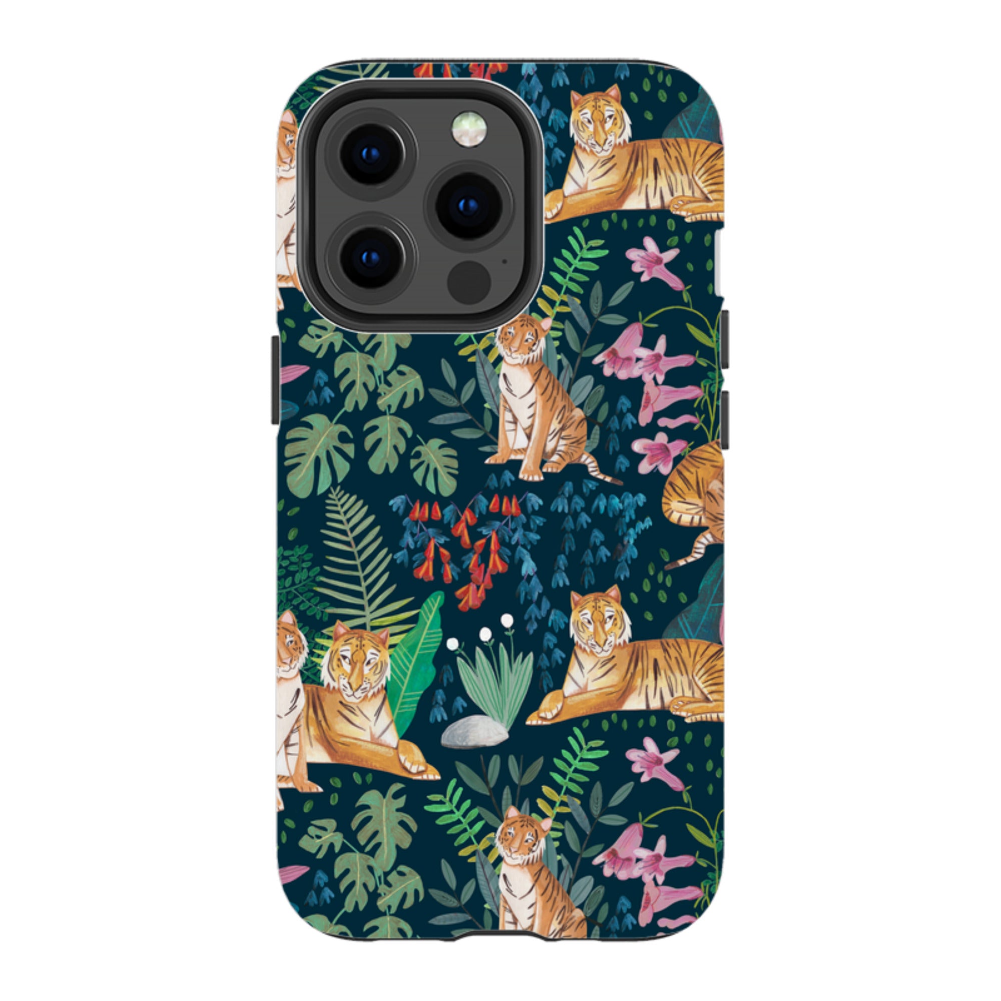 iPhone MagSafe Tough Case -  Tiger Pattern II By Caroline Bonne Muller