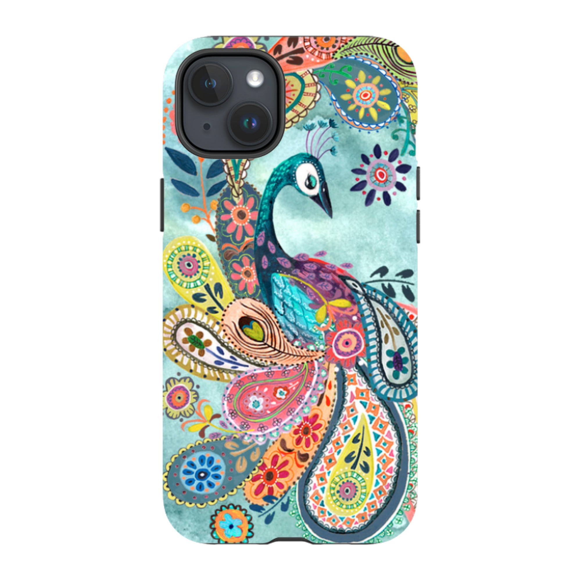 iPhone Tough Case - Peacock Dreams By Caroline Bonne Muller