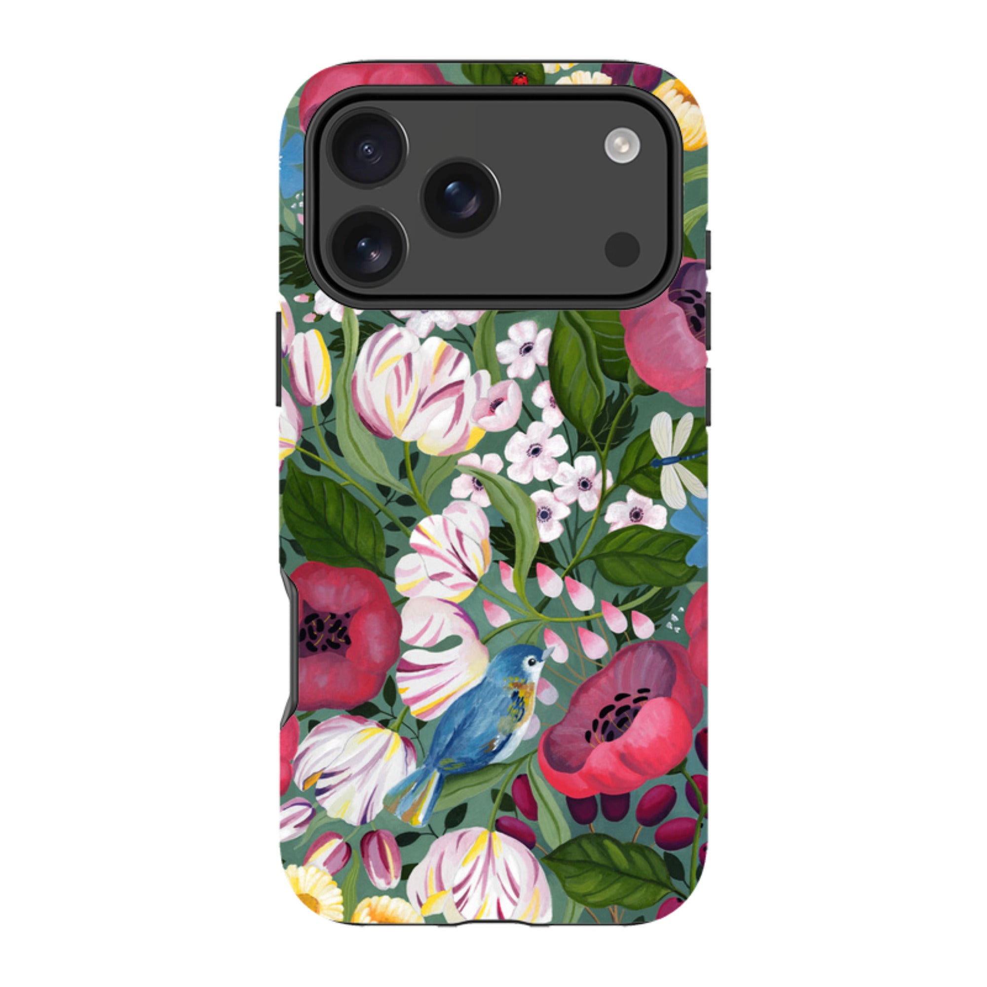iPhone Tough Case - Bluebird Flowers By Bex Parkin