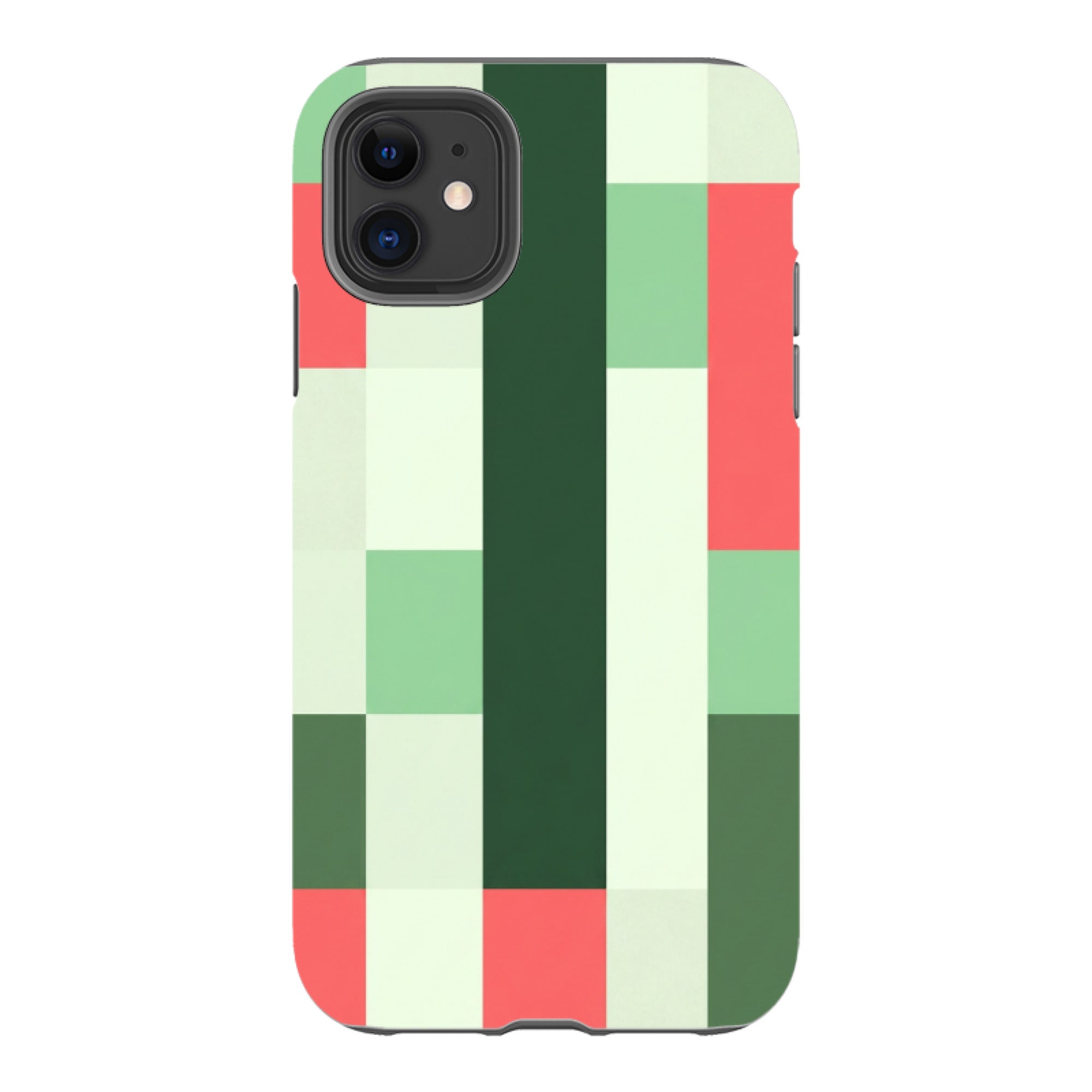 iPhone Tough Case - Retro Abstract Gingham