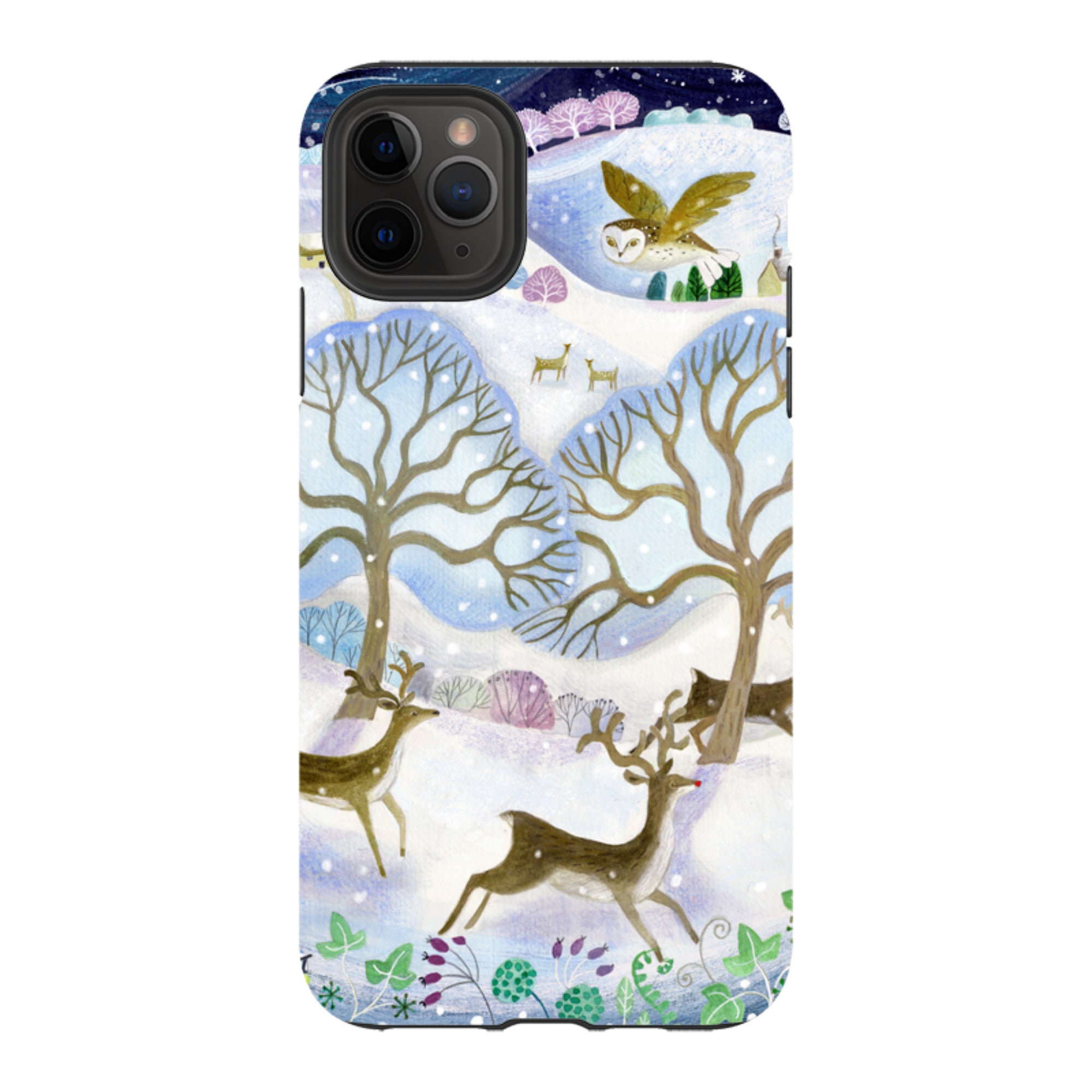 iPhone Tough Case - Winter Deer By Bex Parkin
