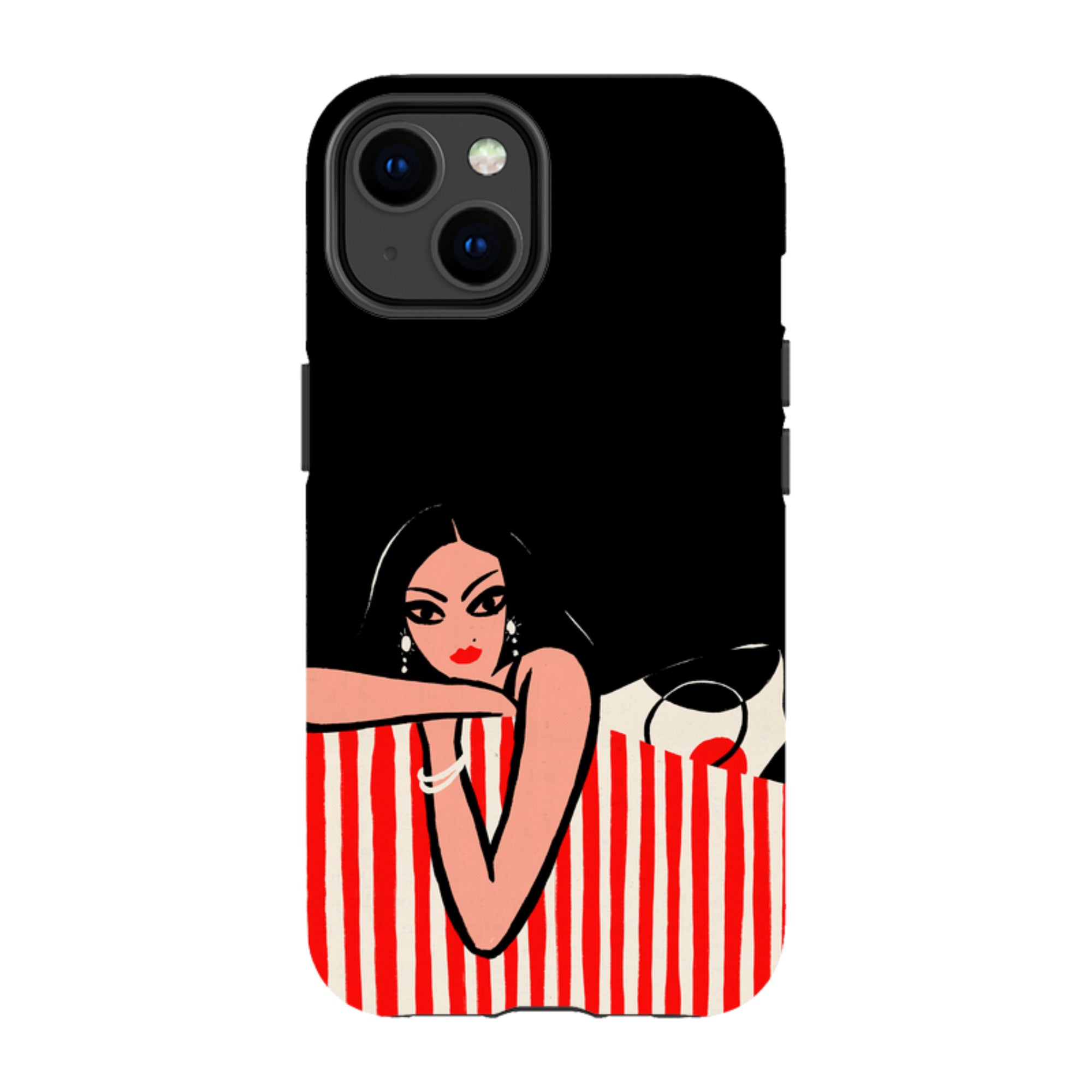 iPhone Tough Case - Red Stripe Sofa