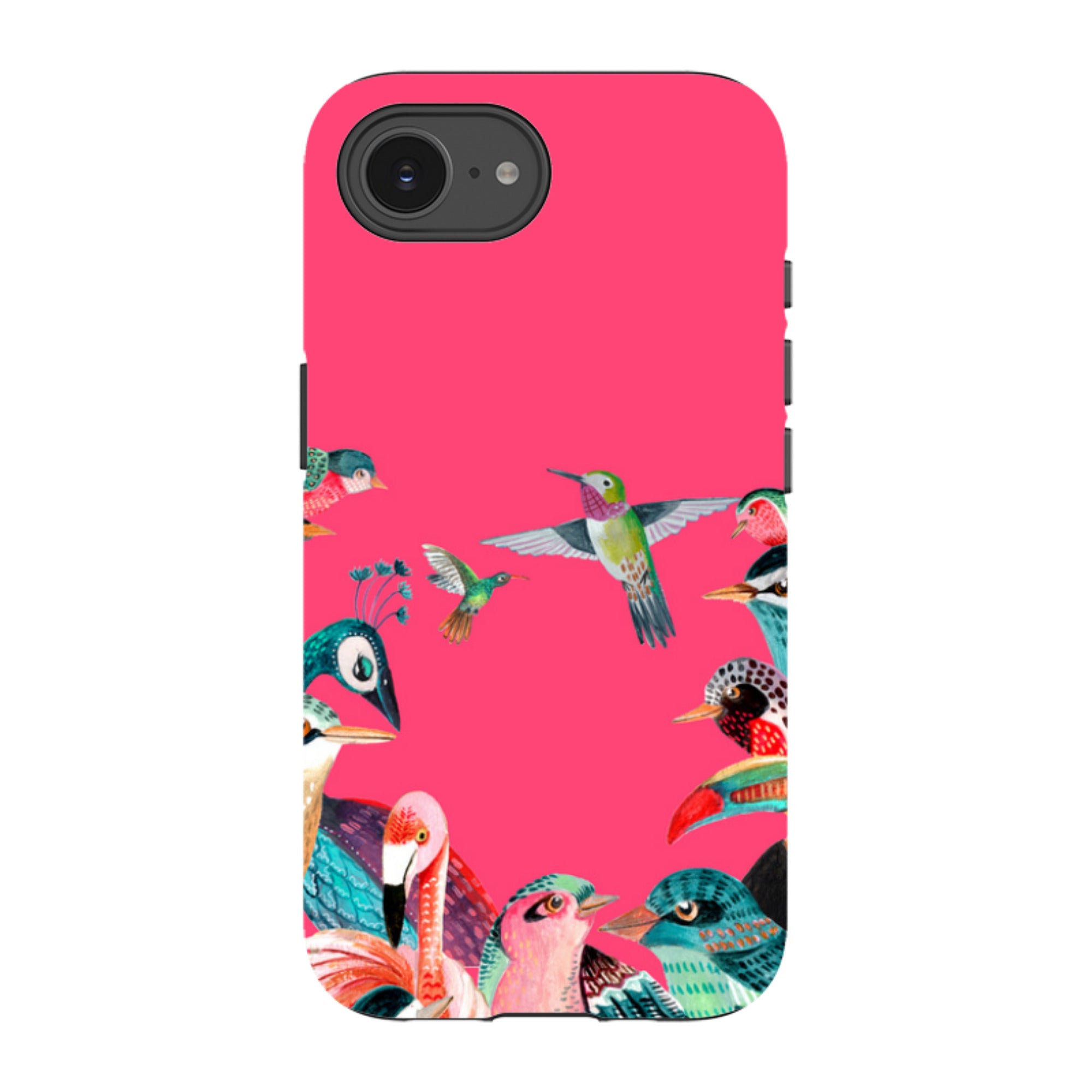 iPhone Tough Case - Pink Birds By Caroline Bonne Muller