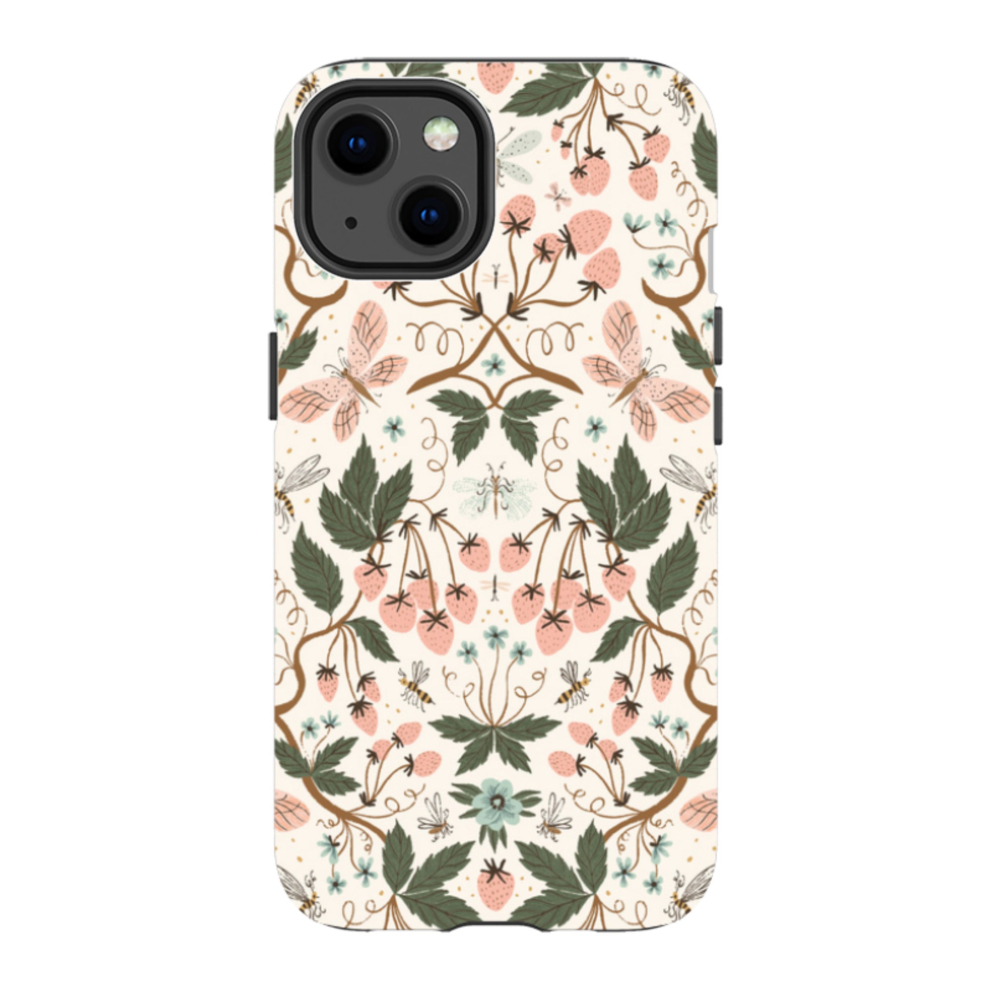 iPhone MagSafe Tough Case - Bugs and Berries Pattern By Meghann Rader