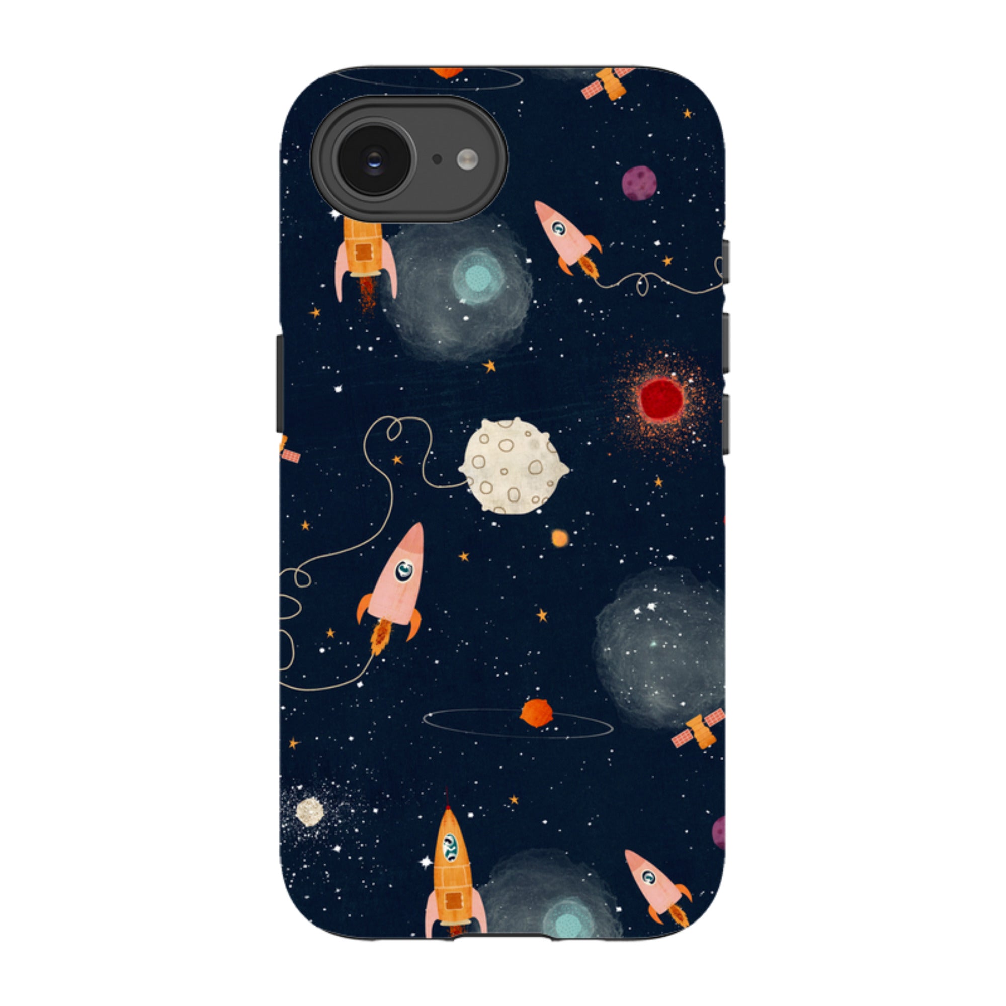 iPhone Tough Case - Rockets Midnight By Katherine Quinn