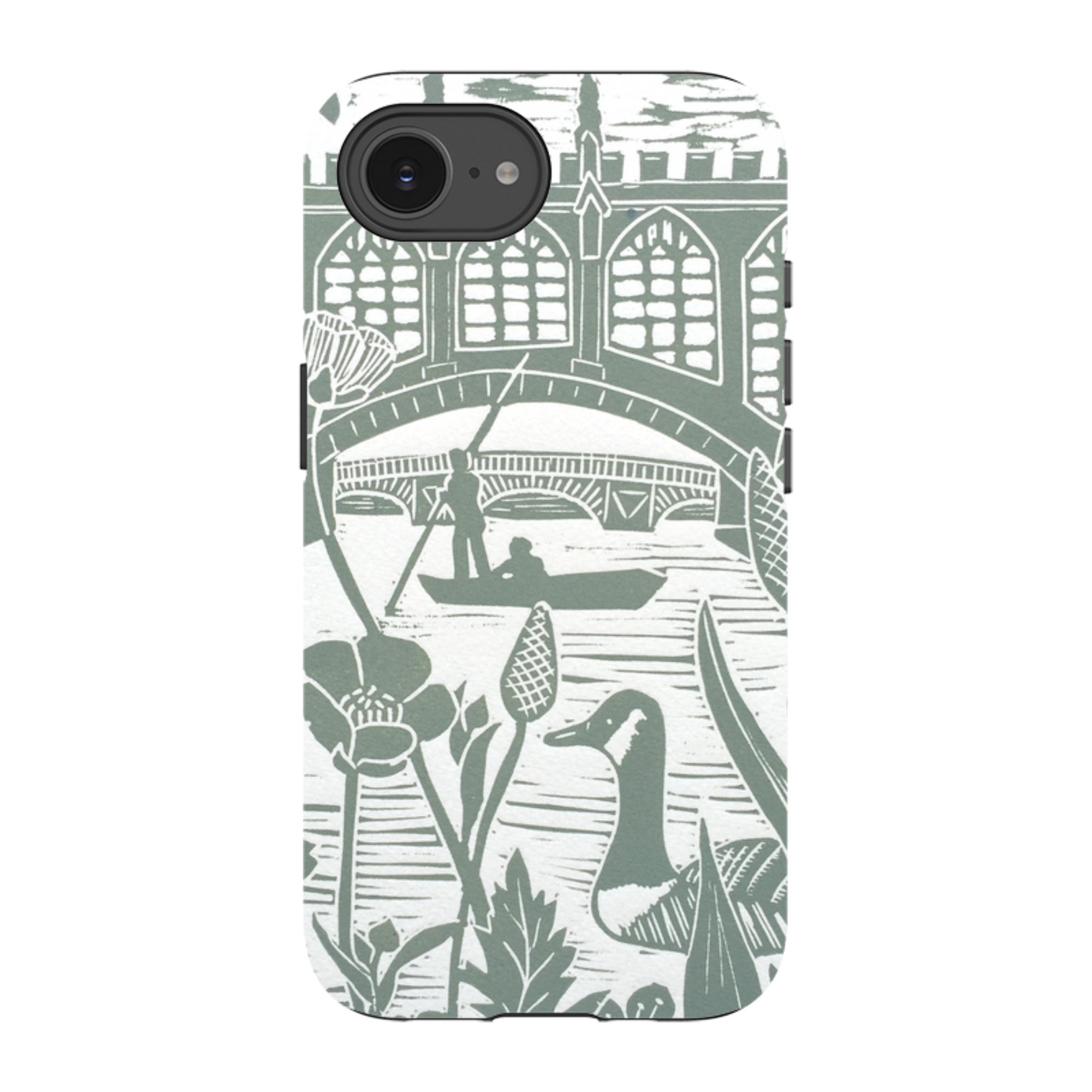iPhone Tough Case - Punting At Cambridge By Kate Heiss