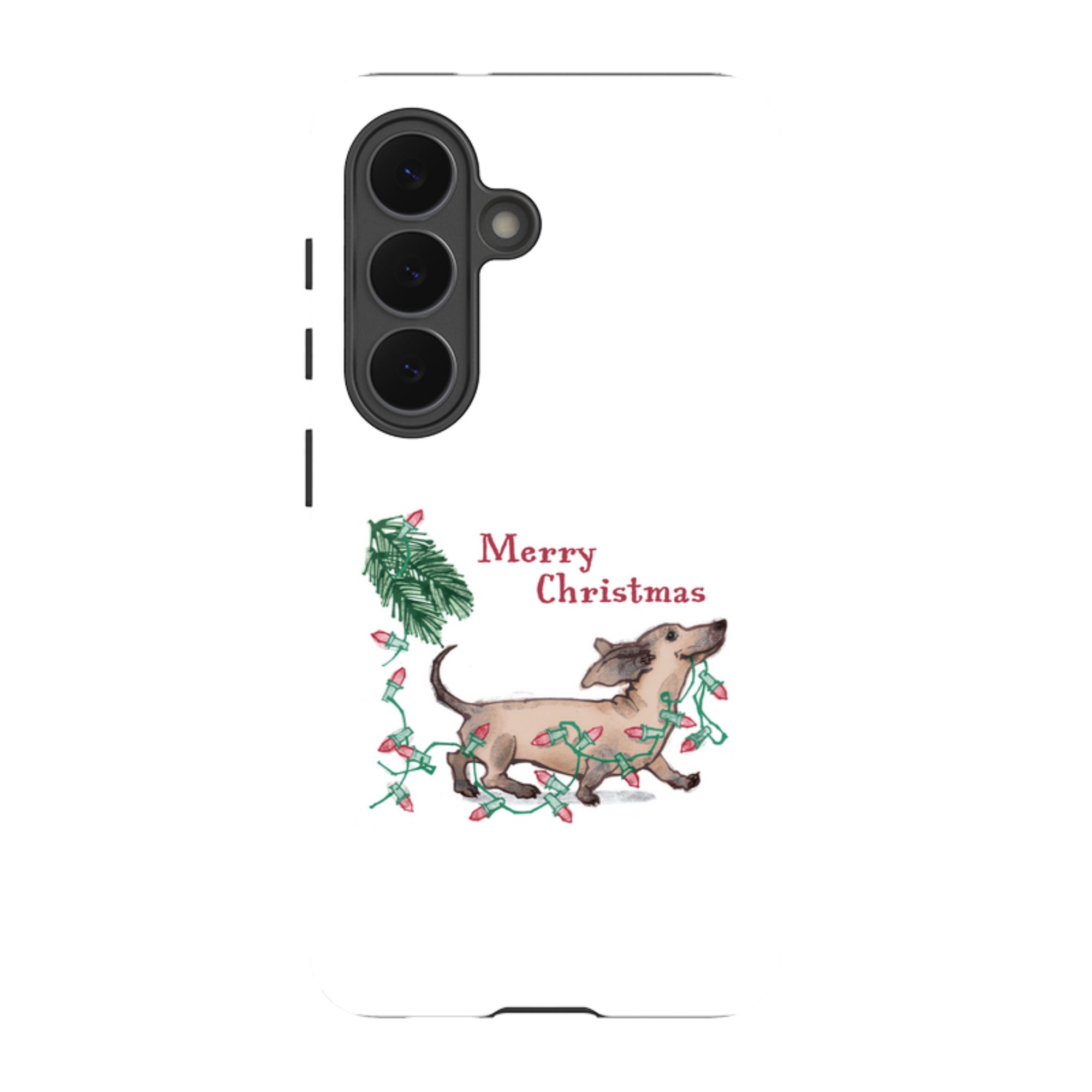 Samsung Tough Case - Christmas Dachshund By Liane Payne