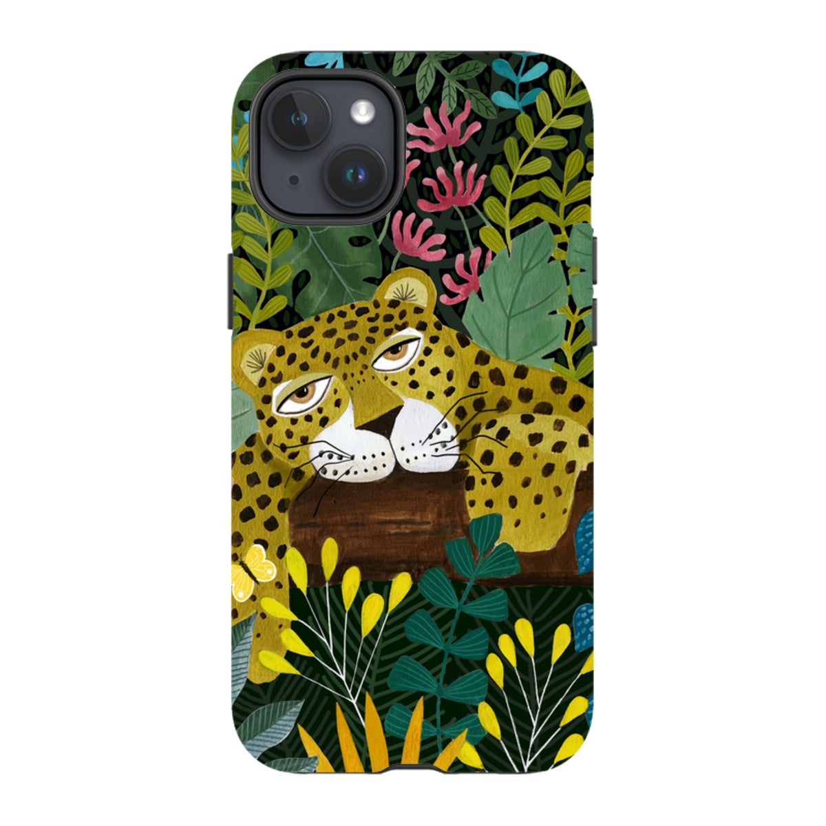 iPhone Tough Case - Sleepy Leopard By Bex Parkin