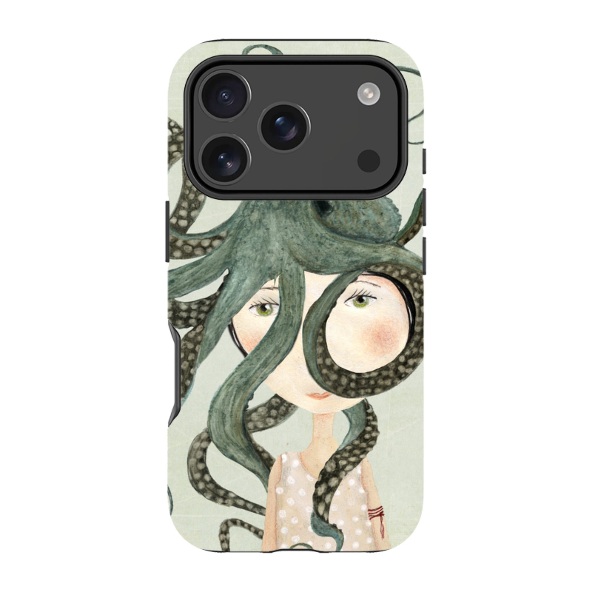 iPhone Tough Case - Octopus Girl By Katherine Quinn