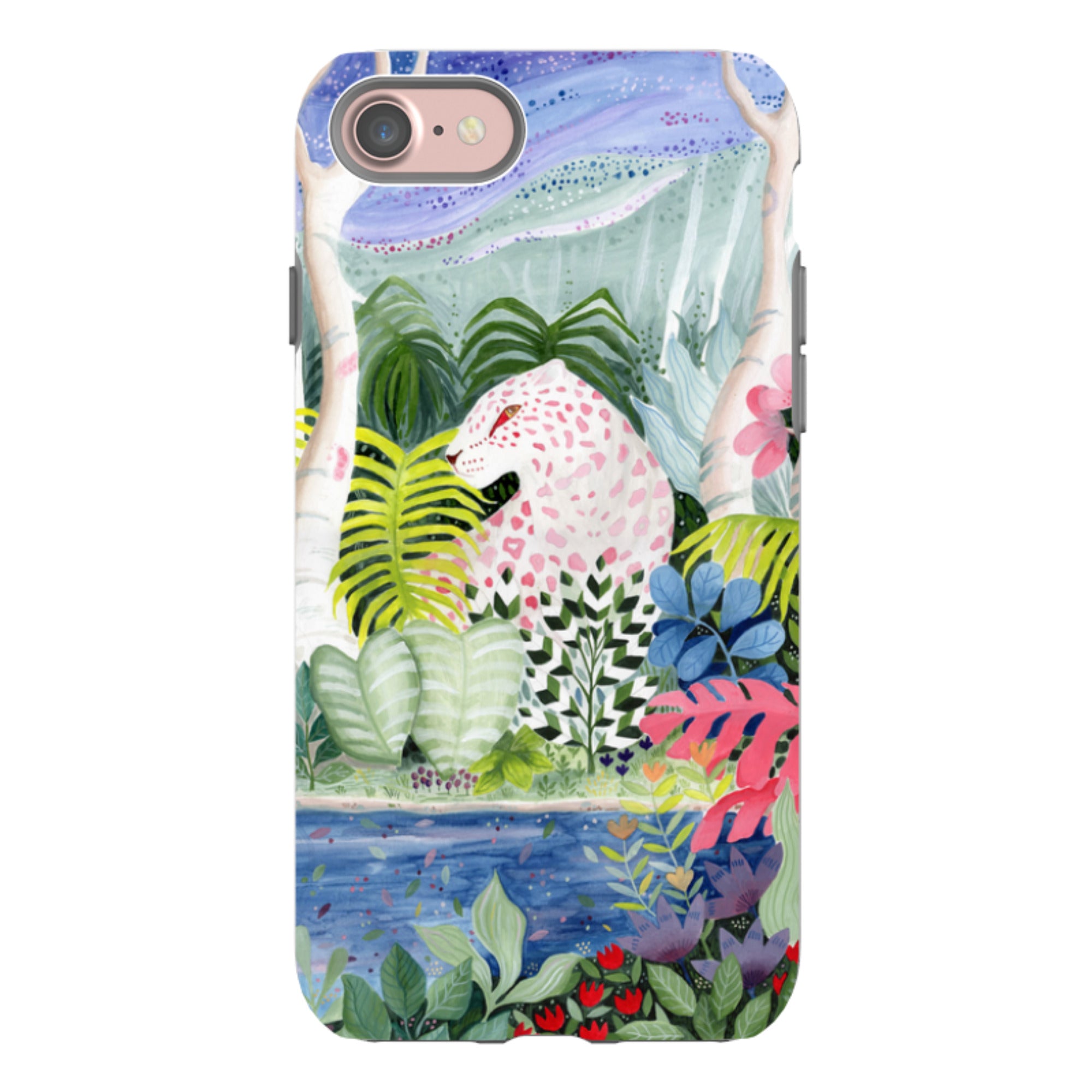 iPhone Tough Case - Cosmic Leopard By Bex Parkin
