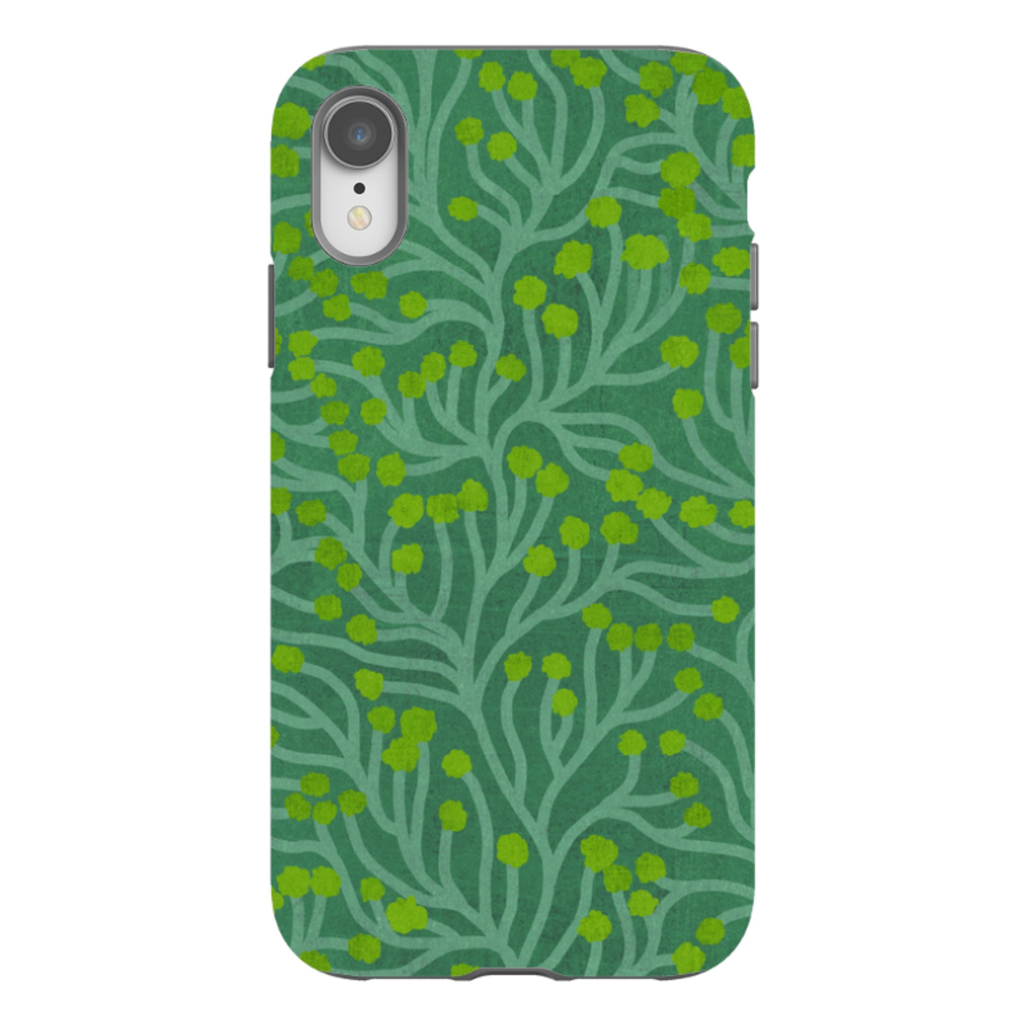 iPhone Tough Case - Vine Green And Teal By Katherine Quinn