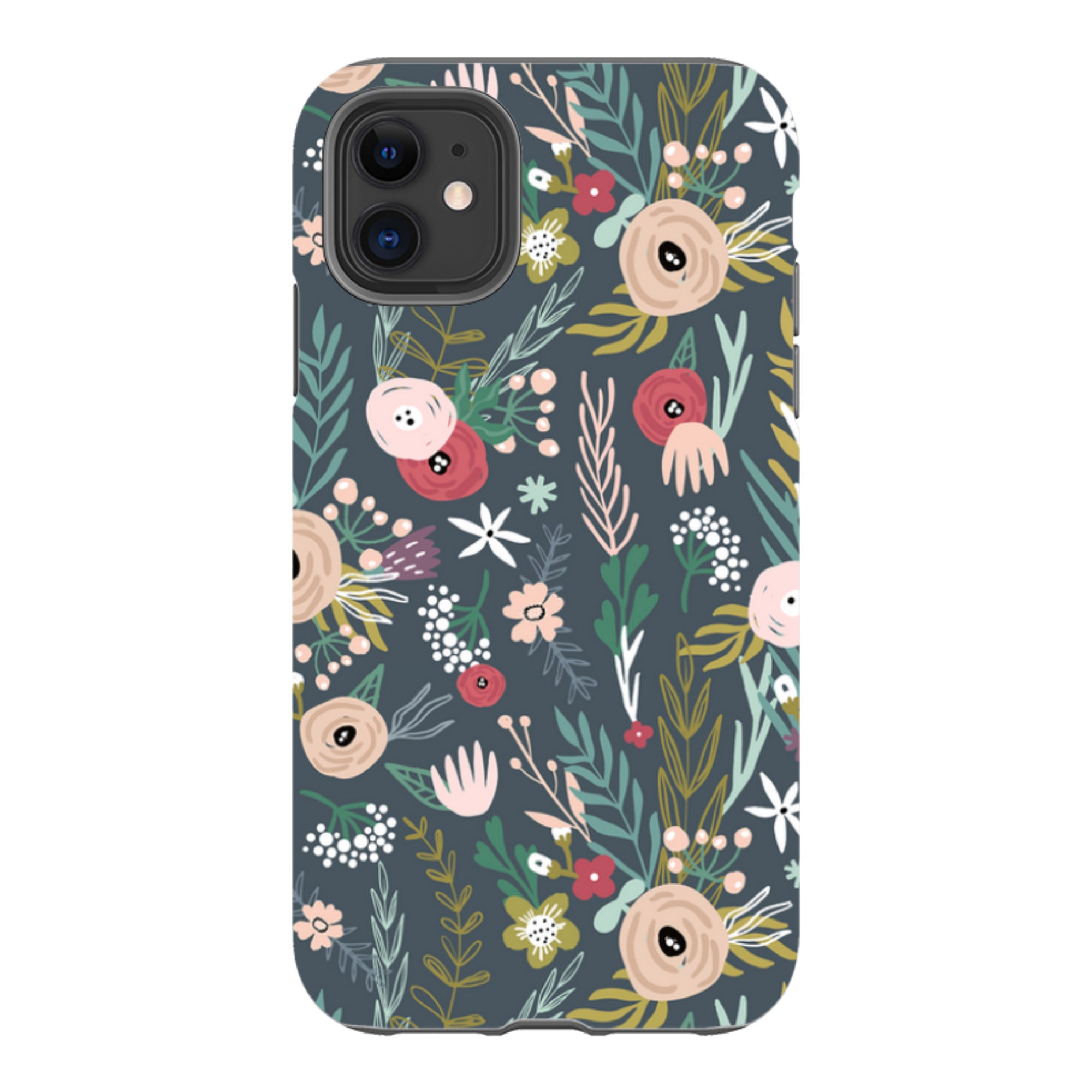 iPhone Tough Case - Winter Scandi Floral